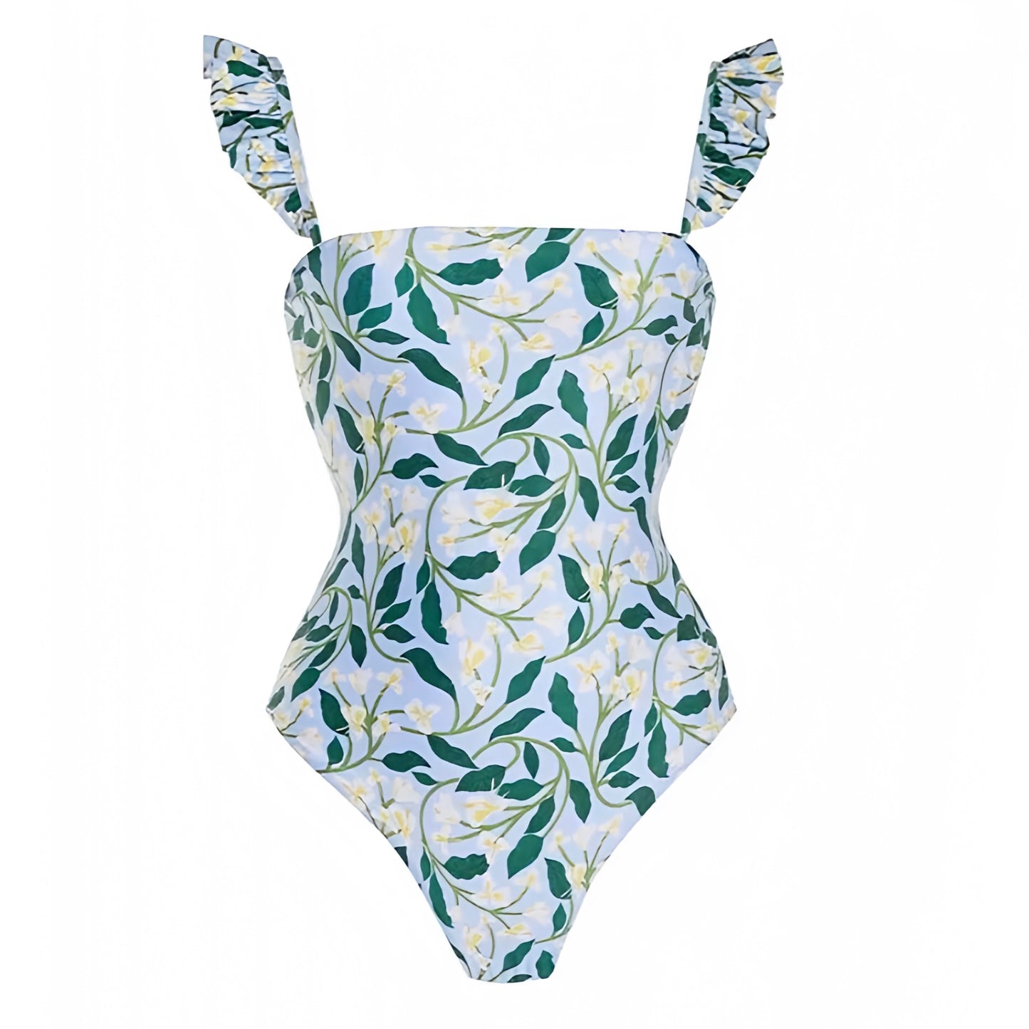 floral-print-light-blue-white-green-yellow-multi-color-flower-patterned-slim-fit-bodycon-ruffle-trim-spaghetti-strap-square-neckline-sleeveless-backless-open-back-wireless-push-up-cheeky-thong-boho-bohemian-one-piece-swimsuit-swimwear-bathing-suit-women-ladies-teens-tweens-chic-trendy-spring-2024-summer-elegant-classic-classy-feminine-preppy-style-tropical-vacation-beach-wear-coastal-granddaughter-grandmillennial-revolve-altard-state-frankies-bikinis-blackbough-kulakinis-dupe