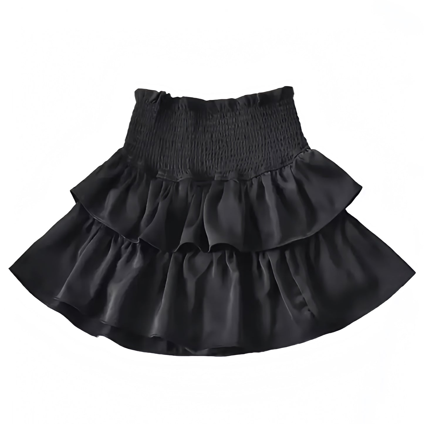 black-slim-fit-smocked-shirred-drop-waist-layered-ruffle-trim-low-mid-high-rise-waisted-tiered-flowy-tutu-tullie-linen-boho-bohemian-short-mini-skirt-skort-women-ladies-teens-tweens-chic-trendy-spring-2024-summer-elegant-casual-semi-formal-feminine-classy-preppy-cocktail-party-night-out-club-wear-stockholm-style-skirts-zara-revolve-subdued-aritzia-loveshackfancy-altard-state-dupe