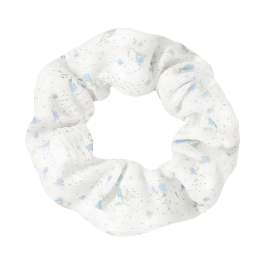 Light Blue Primrose Hair Scrunchy