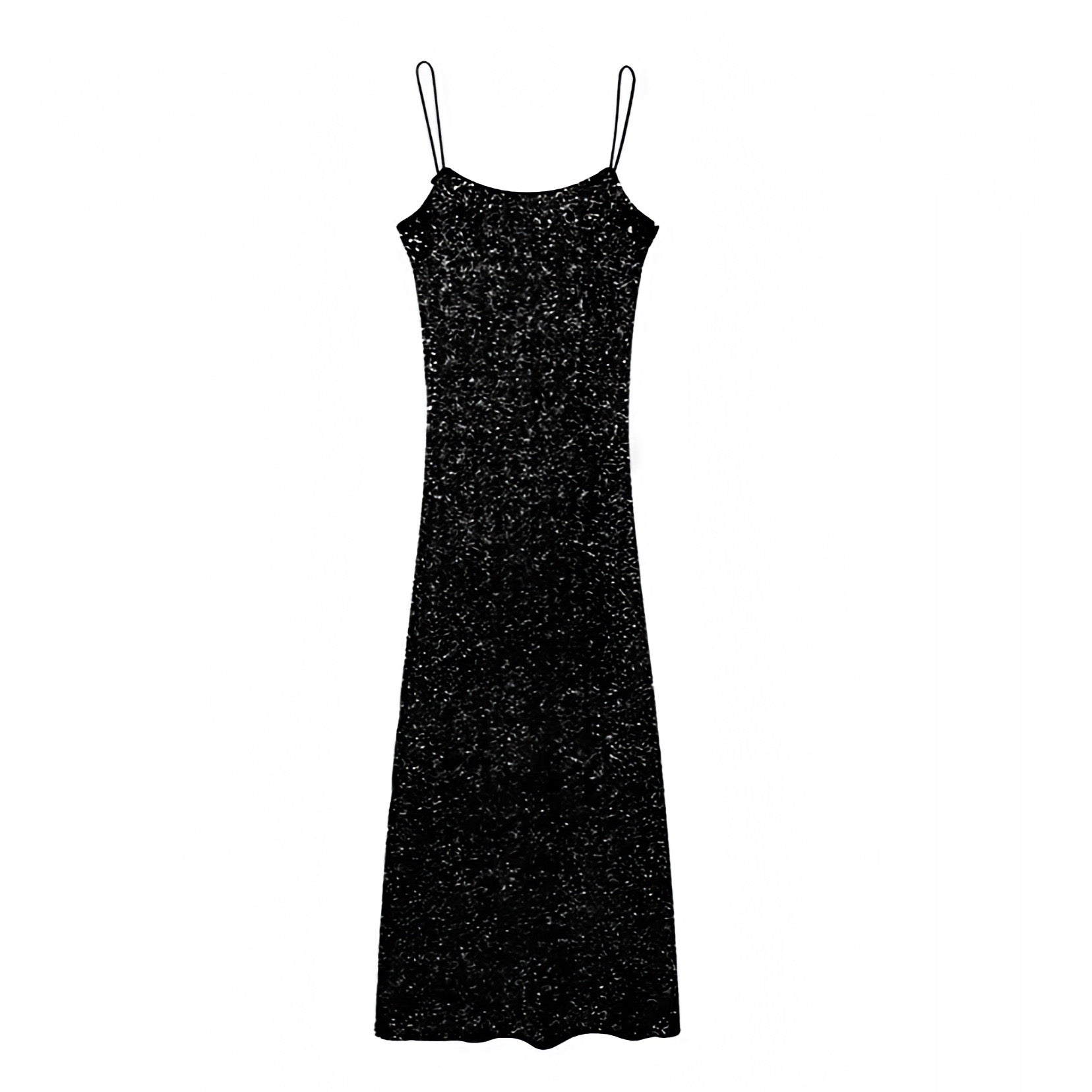 Women's Black Glitter Sequined Spaghetti Strap Bodycon Maxi Dress 2024 Dazey Hill Women's Black Glitter Sequined Spaghetti Strap Bodycon Maxi Dress 2024 Dazey Hill