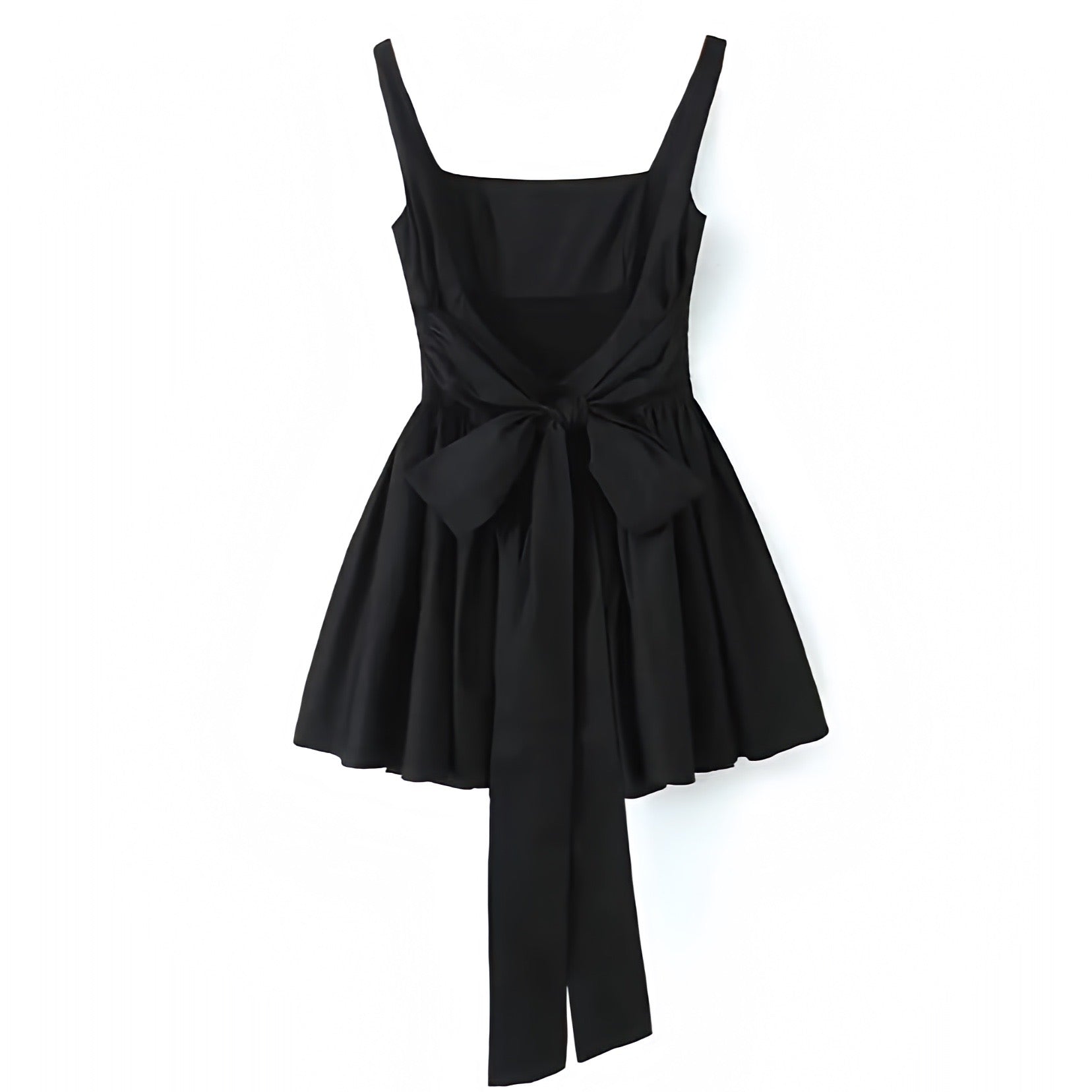 Black Bow Corset Backless Drop Waist Spaghetti Strap Mini Dress Dazey Hill Black Bow Corset Backless Drop Waist Spaghetti Strap Mini Dress Dazey Hill