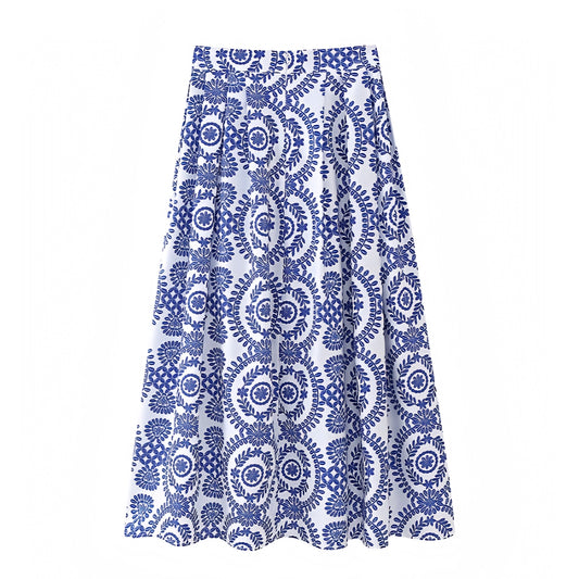 floral-print-dark-blue-and-white-multi-color-flower-patterned-embroidered-pleated-linen-flowy-ruffled-mid-low-rise-waist-midi-long-maxi-skirt-women-ladies-chic-trendy-spring-2024-summer-elegant-casual-classy-feminine-preppy-style-european-greece-vacation-beach-wear-mamma-mia-coastal-granddaughter-zara-revolve-aritzia-pacsun-reformation-urban-outfitters-garage-charo-ruiz-ibiza-luisa-positano