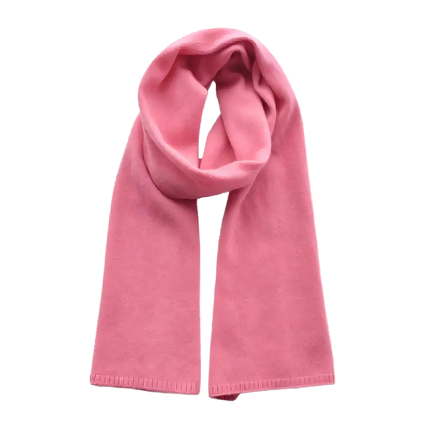 Rose Pink Oversized Knit Wool Scarf