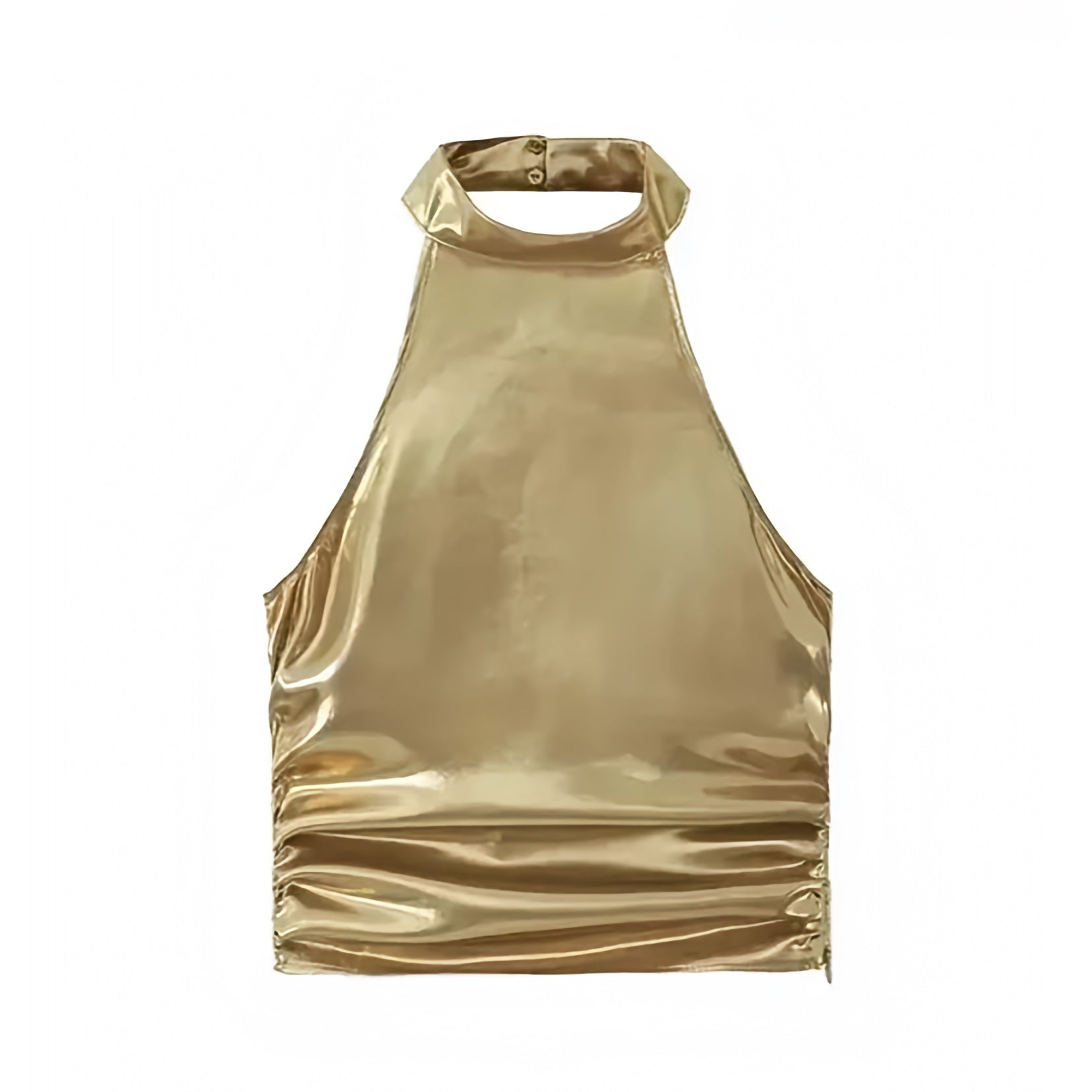 Gold shops backless top