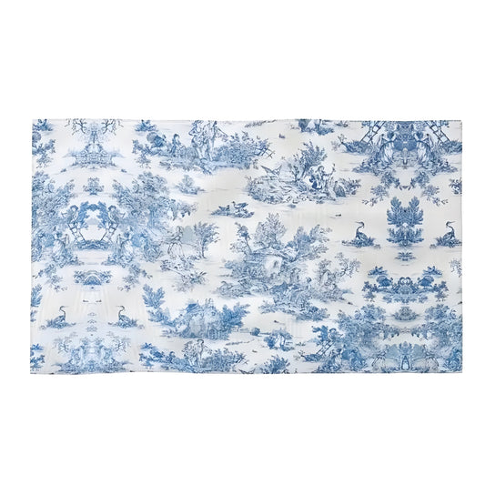 Nantucket Coastal Print Cotton Beach Towel