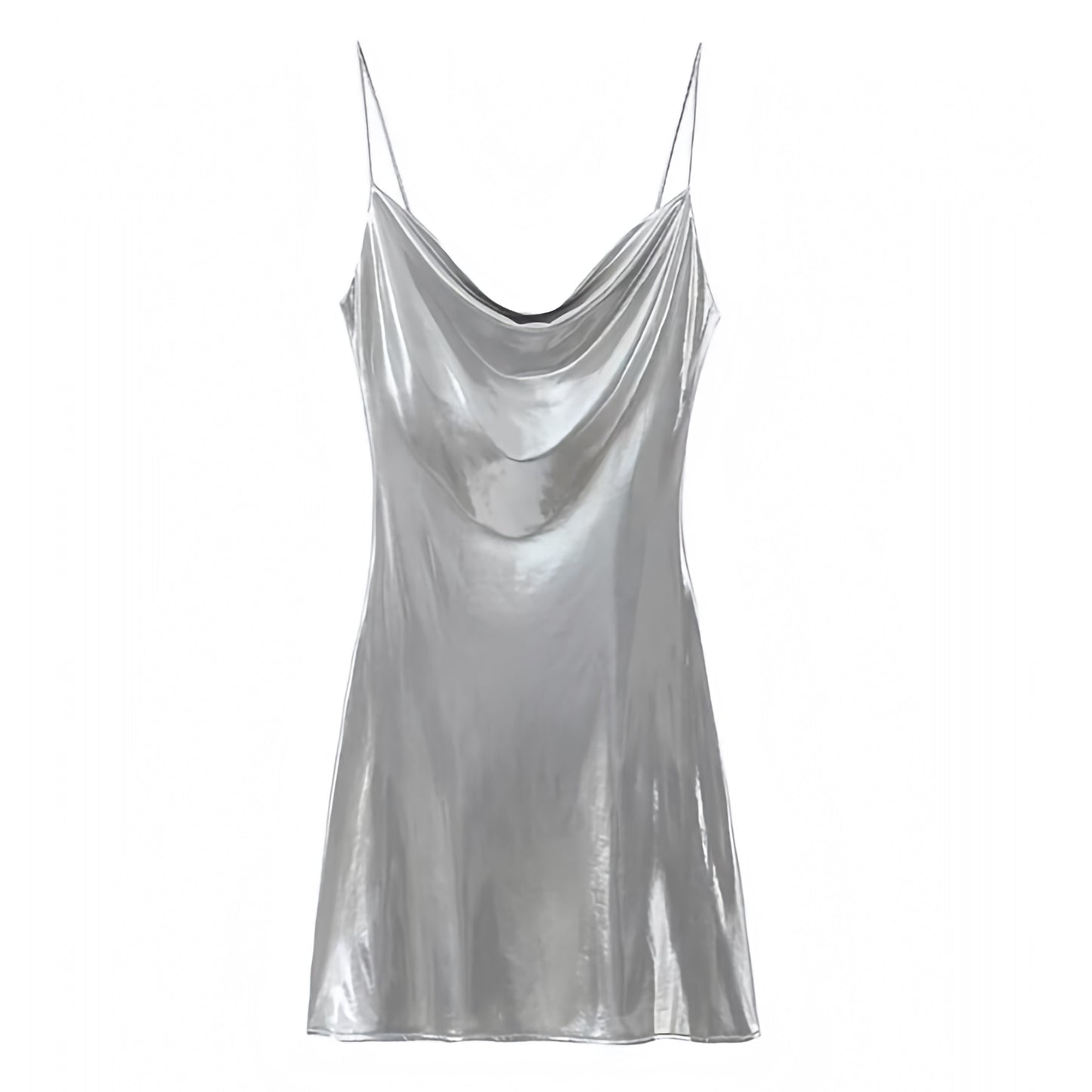 silver-light-grey-metallic-shimmer-bodycon-ruched-scoop-neck-spaghetti-strap-cut-out-short-mini-slip-dress-women-ladies-spring-2024-summer-chic-trendy-elegant-semi-formal-classy-prom-gala-party-date-night-sexy-club-wear-cocktail-evening-sundress-zara-revolve