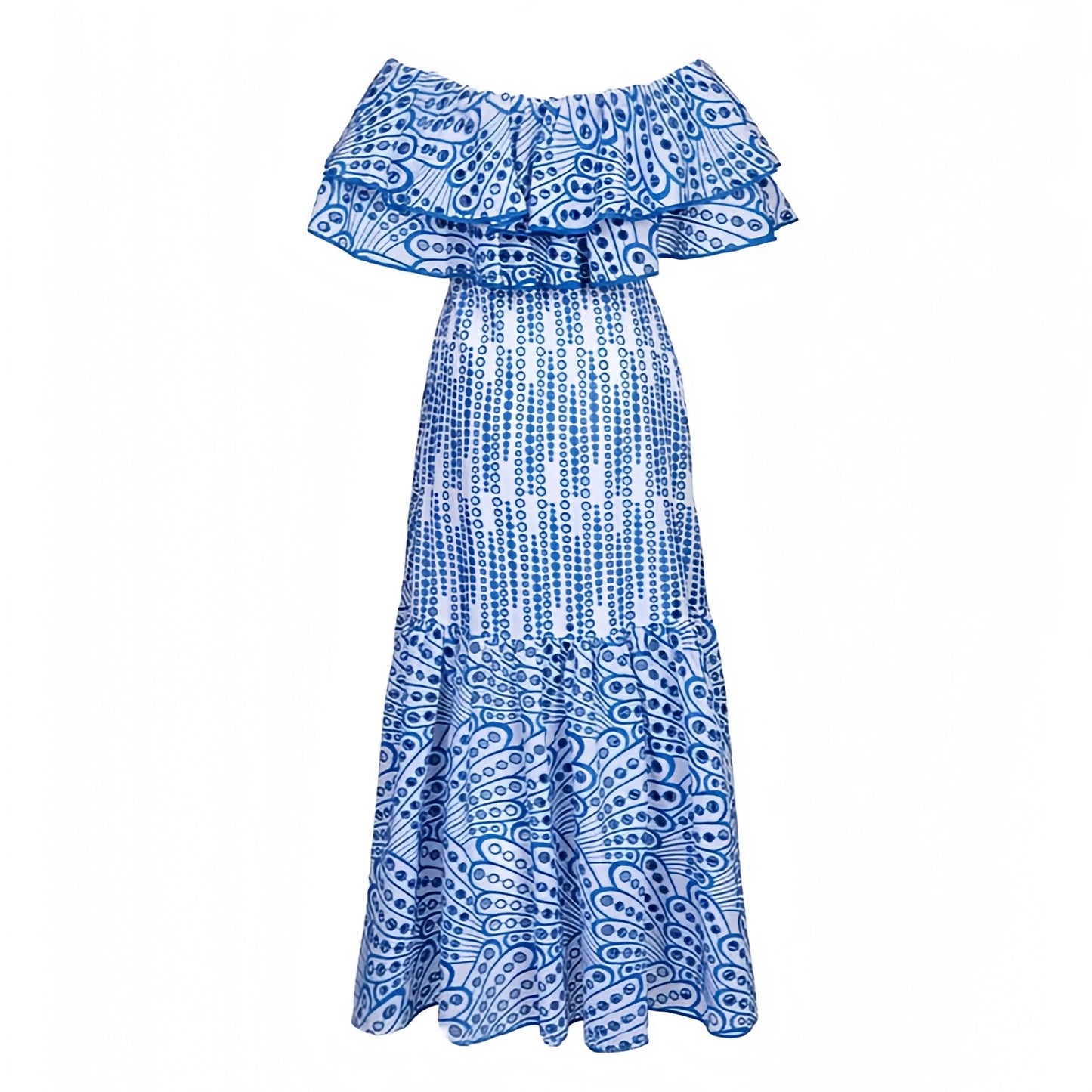 dark-navy-blue-and-white-eyelet-embroidered-floral-patterned-striped-layered-ruffle-bodycon-drop-waist-smocked-off-shoulder-short-sleeve-bandeau-strapless-flowy-midi-long-maxi-dress-ball-gown-women-ladies-chic-trendy-spring-2024-summer-elegant-semi-formal-feminine-casual-preppy-style-prom-couture-european-beach-tropical-vacation-sundress-coastal-granddaughter-greece-mamma-mia-charo-ruiz-ibiza-revolve-zimmerman-dupe