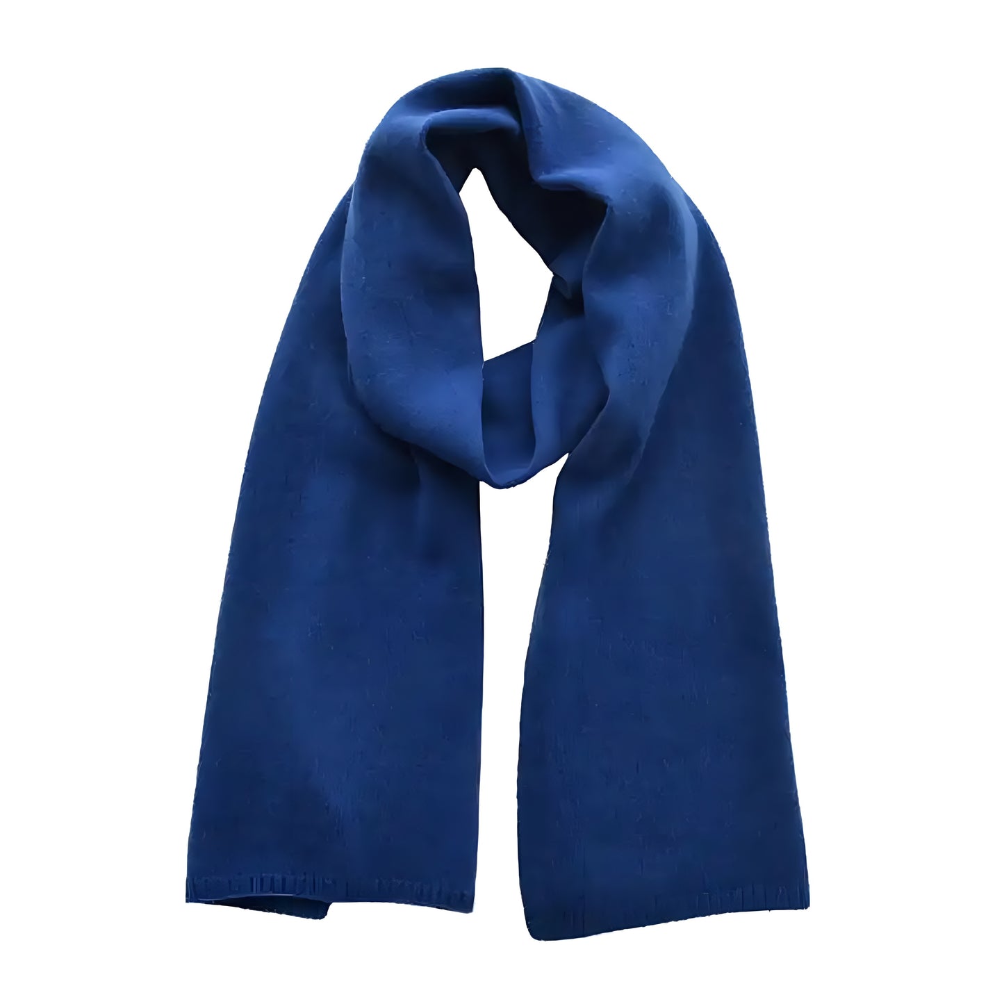 Dark Blue Oversized Knit Wool Scarf
