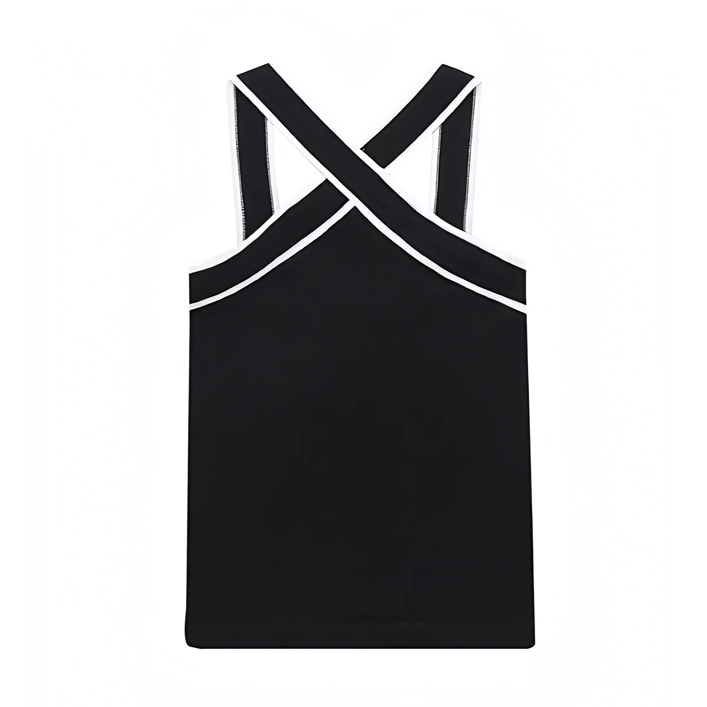 black-and-white-lined-contrast-knit-v-neck-cut-out-sleeveless-backless-open-back-halter-crop-tank-top-blouse-women-ladies-chic-trendy-spring-2024-summer-casual-elegant-semi-formal-classy-feminine-european-style-beach-wear-zara-revolve-aritzia