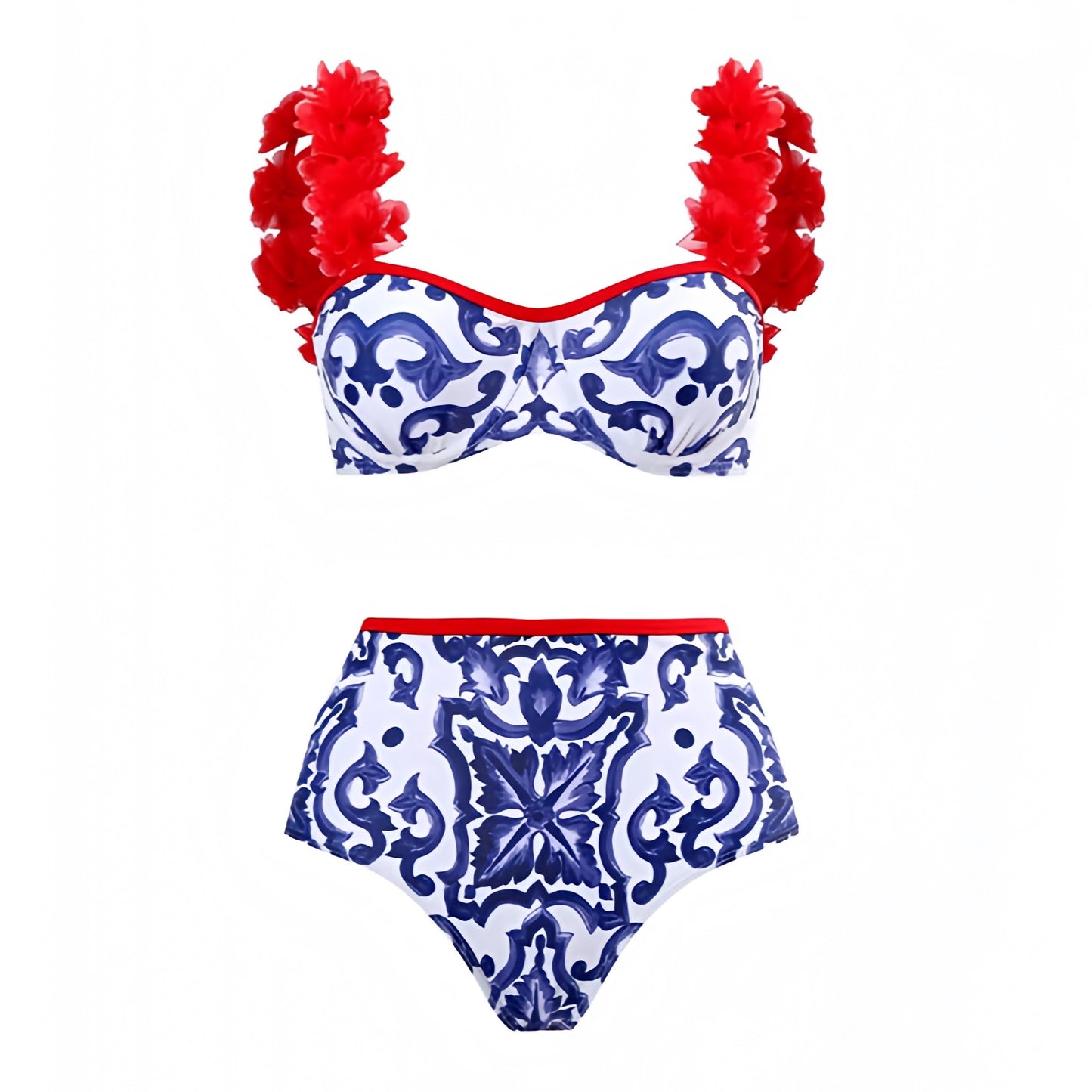 floral-print-dark-blue-white-red-multi-color-patterned-ruffle-trim-sweetheart-neckline-spaghetti-strap-sleeveless-backless-open-back-underwire-push-up-cheeky-thong-boho-bohemain-2-piece-bikini-set-top-bottoms-swimsuit-swimwear-bathing-suit-women-ladies-teens-tweens-chic-trendy-spring-2024-summer-elegant-feminine-preppy-style-tropical-european-greece-vacation-mamma-mia-coastal-granddaughter-4th-of-july-beach-wear-revolve-altard-state-luisa-cb-positano-frankies-bikinis-blackbough-fillyboo-dupe