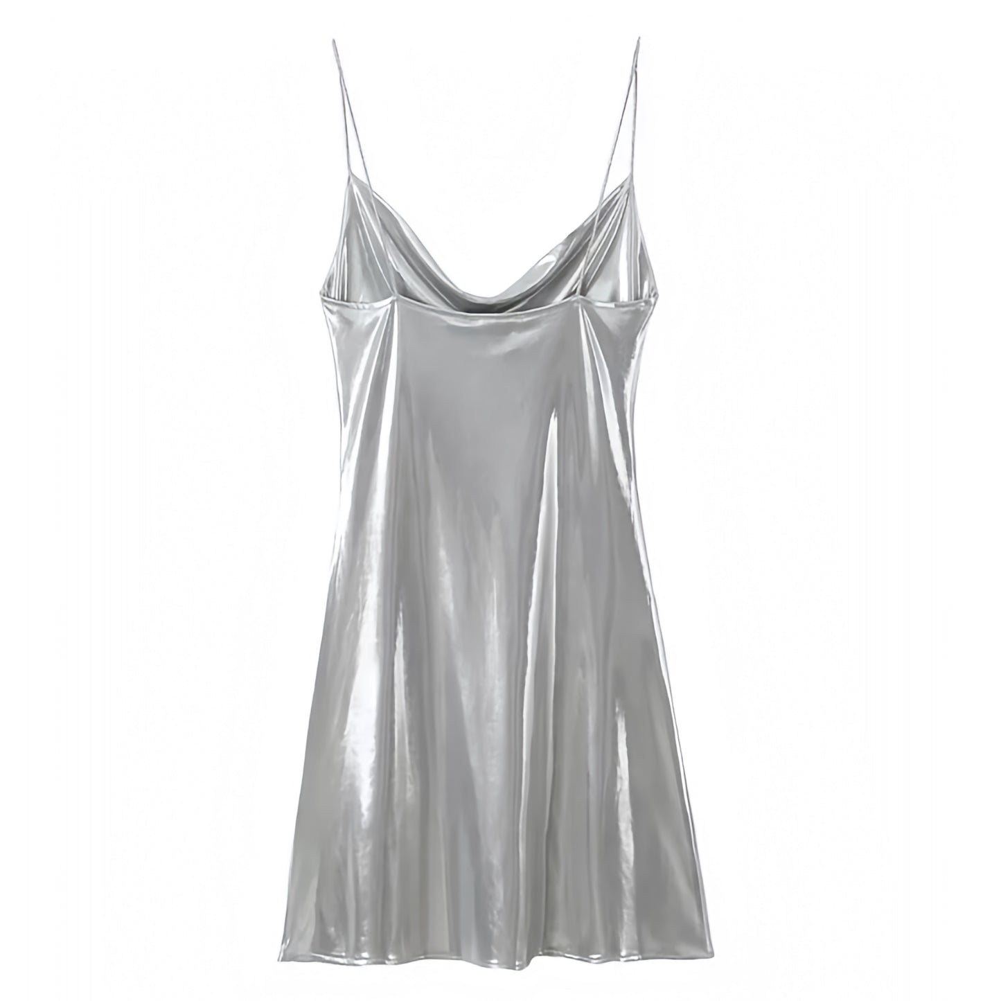 silver-light-grey-metallic-shimmer-bodycon-ruched-scoop-neck-spaghetti-strap-cut-out-short-mini-slip-dress-women-ladies-spring-2024-summer-chic-trendy-elegant-semi-formal-classy-prom-gala-party-date-night-sexy-club-wear-cocktail-evening-sundress-zara-revolve
