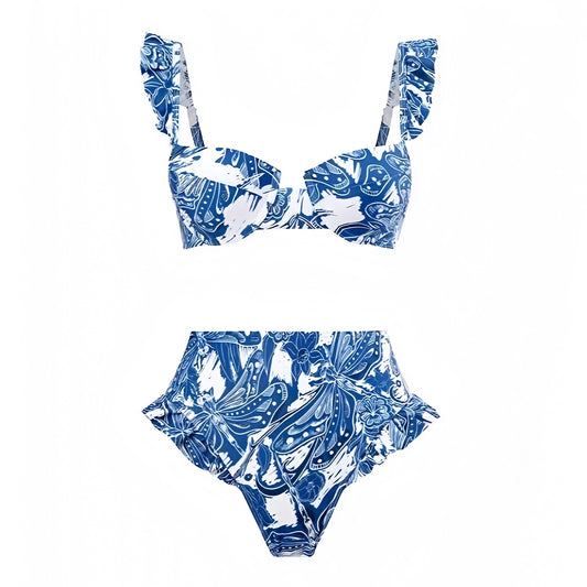 floral-print-dark-blue-and-white-flower-patterned-ruffle-trim-sweetheart-neckline-spaghetti-strap-sleeveless-backless-open-back-underwire-push-up-cheeky-thong-boho-bohemian-2-piece-bikini-set-top-bottoms-swimsuit-swimwear-bathing-suit-women-ladies-teens-tweens-chic-trendy-spring-2024-summer-elegant-classic-classy-feminine-preppy-style-tropical-european-greece-vacation-coastal-granddaughter-grandmillennial-mamma-mia-beach-wear-revolve-loveshackfancy-roller-rabbit-minow-frankies-bikinis-blackbough-dupe