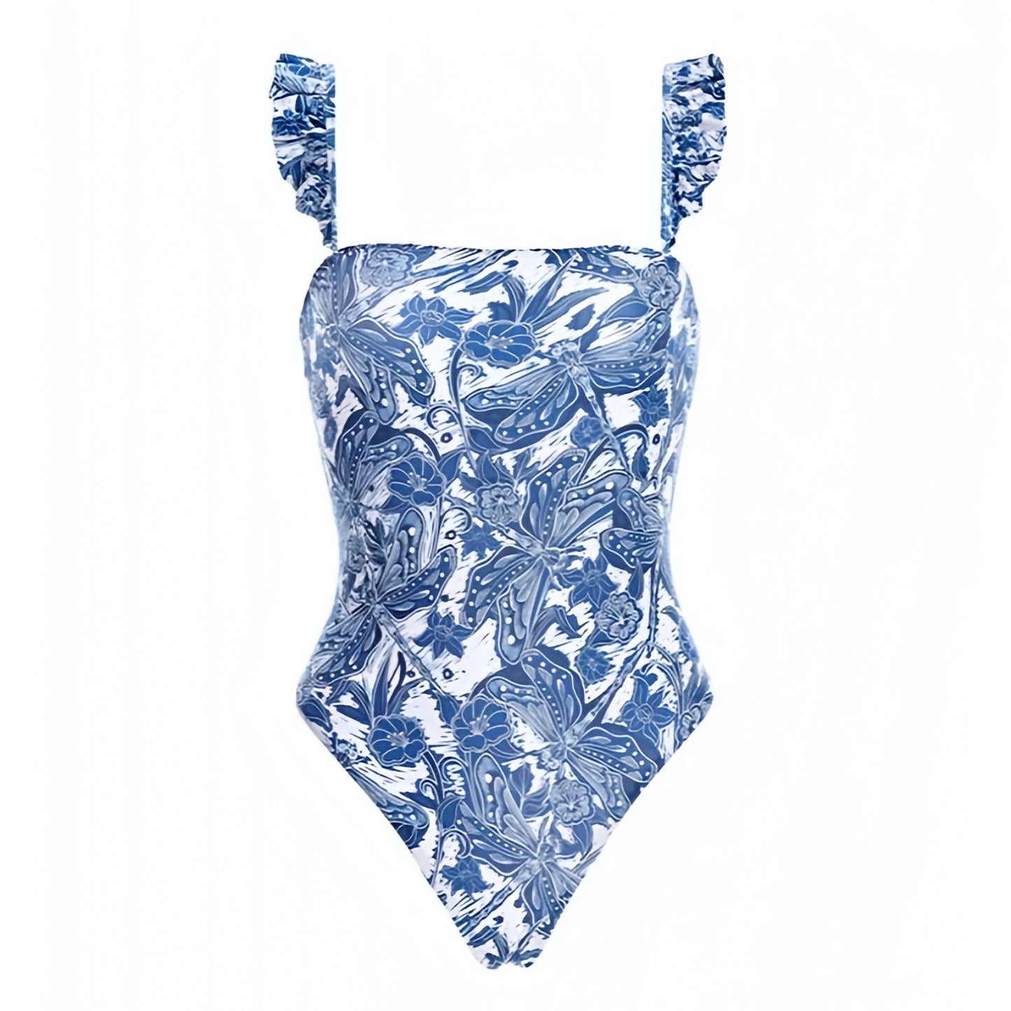 floral-print-dark-blue-and-white-flower-patterned-slim-fit-bodycon-ruffle-trim-spaghetti-strap-square-neckline-sleeveless-backless-open-back-wireless-push-up-cheeky-thong-boho-bohemian-modest-one-piece-swimsuit-swimwear-bathing-suit-women-ladies-teens-tweens-chic-trendy-spring-2024-summer-elegant-classic-classy-feminine-preppy-style-european-greece-vacation-coastal-granddaughter-mamma-mia-beach-wear-revolve-loveshackfancy-minow-frankies-bikinis-blackbough-dupe