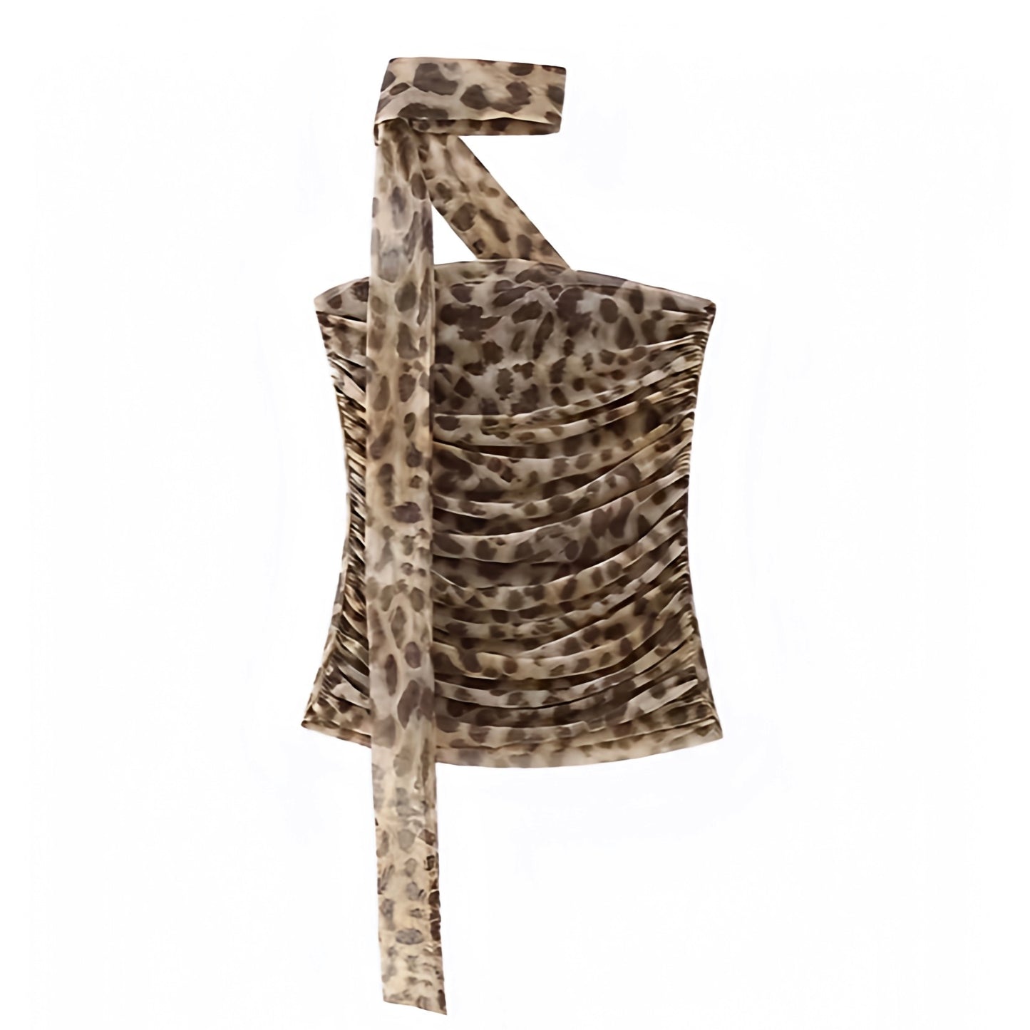 leopard-cheetah-animal-print-patterned-brown-black-slim-fit-bodycon-ruched-draped-corset-sleeveless-strapless-bandeau-translucent-mesh-halter-tank-tube-top-blouse-with-scarf-women-ladies-chic-trendy-spring-2024-summer-casual-feminine-classy-cocktail-party-club-wear-sexy-date-night-out-y2k-office-siren-90s-minimalist-stockholm-style-zara-revolve-edikted-whitefox-princess-polly