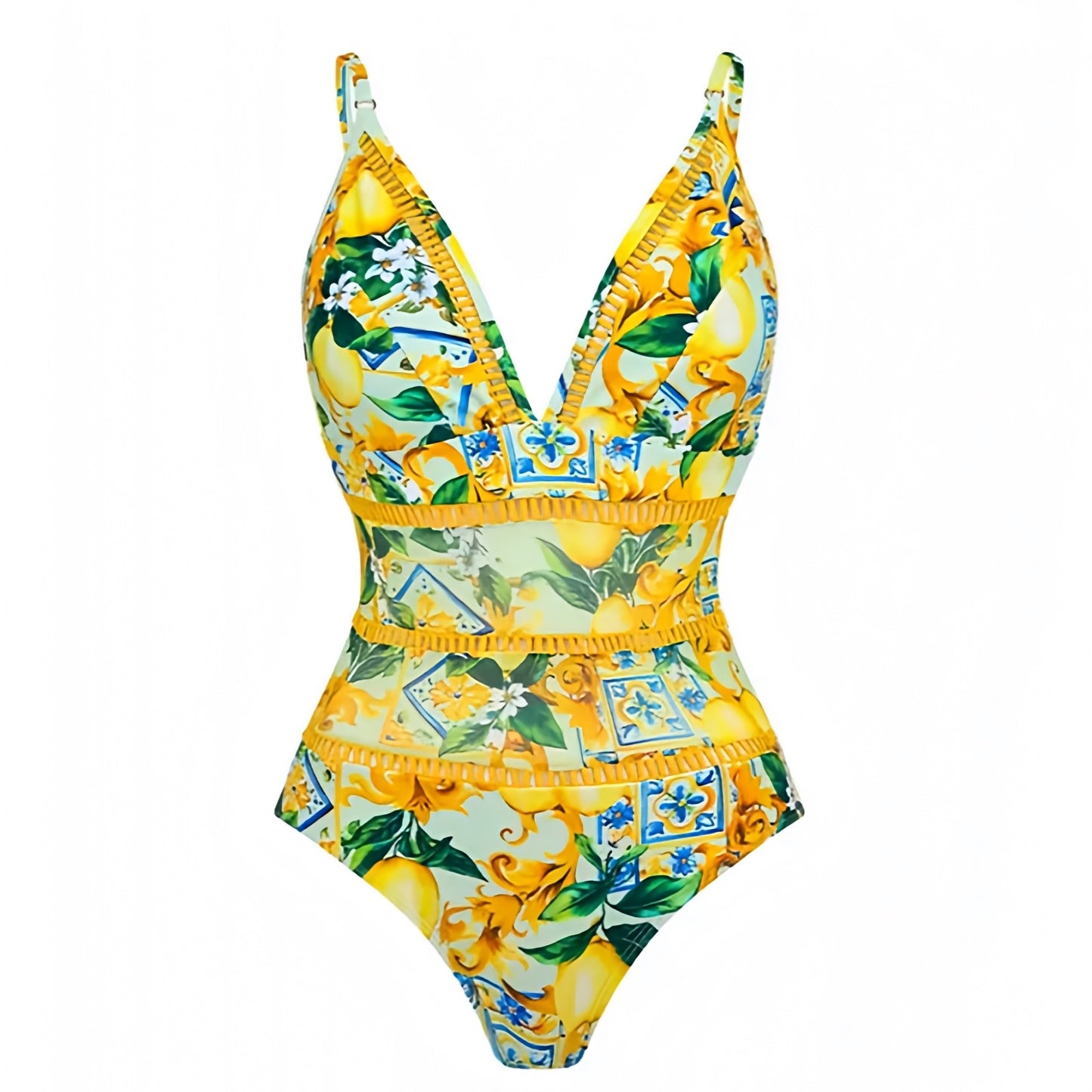 floral-print-yellow-green-blue-multi-color-lemon-patterned-slim-fit-bodycon-ruffle-trim-v-neck-spaghetti-strap-sleeveless-backless-open-back-underwire-push-up-cheeky-thong-boho-bohemian-one-piece-swimsuit-swimwear-bathing-suit-women-ladies-teens-tweens-chic-trendy-spring-2024-summer-elegant-feminine-classic-classy-preppy-style-tropical-european-france-vacation-beach-wear-revolve-luisa-cb-positano-frankies-bikinis-blackbough-kulakinis-dupe