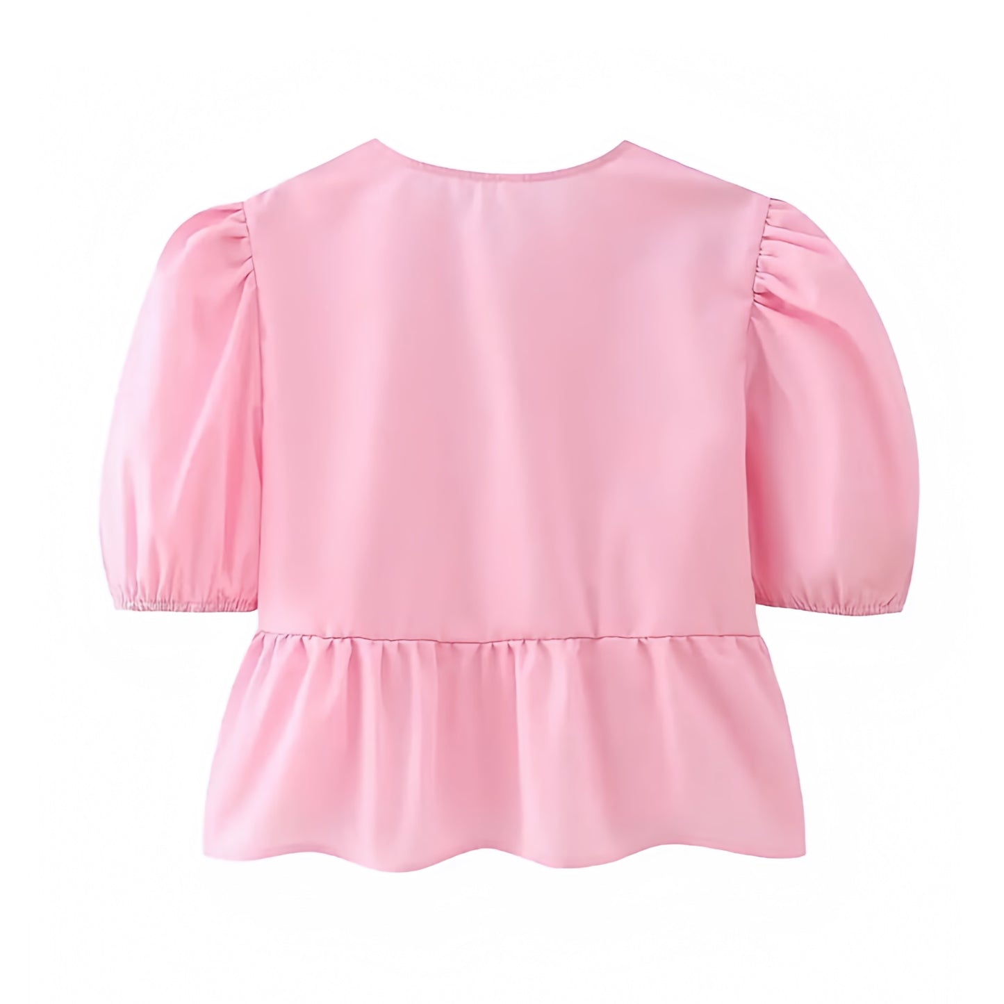 light-pink-bow-lace-up-round-neck-cut-out-ruffled-short-puff-sleeve-loose-fit-oversized-linen-crop-camisole-top-blouse-t-shirt-baby-tee-women-ladies-chic-trendy-spring-2024-summer-elegant-casual-feminine-preppy-style-coquette-dollette-pilates-princess-ballet-core-style-zara-revolve-aritzia-urban-outfitters-brandy-melville-pacsun-garage-altard-state