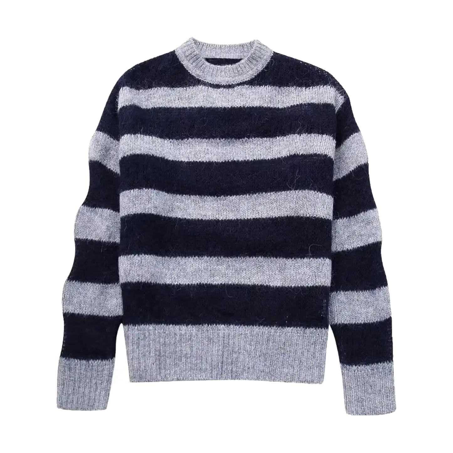 dark-light-heather-grey-gray-striped-pinstripe-multi-color-chunky-knit-cotton-soft-woolen-cashmere-knitted-oversized-baggy-full-length-long-sleeve-round-neckline-crew-neck-pullover-sweater-jumper-sweatshirt-knitwear-cozy-warm-women-ladies-teens-unisex-girls-fall-2024-autumn-winter-2025-chic-trendy-casual-neutral-basic-feminine-cute-stockholm-style-scandinavian-scandi-street-wear-back-to-school-modest-preppy-zara-revolve-aritzia-mango-reformation-dupe