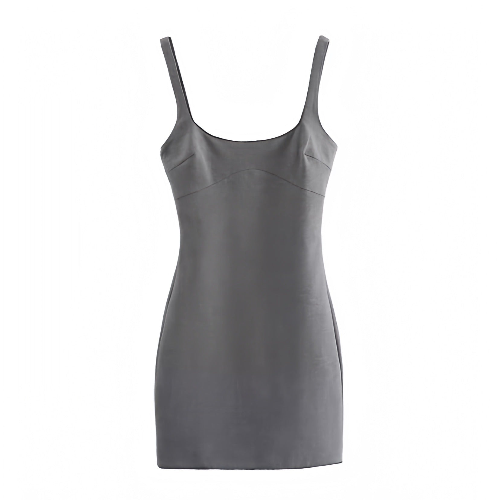 Spaghetti Strap Gray Fitted Dress Women's Light Gray Bodycon Spaghetti Strap Mini Dress Dazey Hill Spaghetti Strap Gray Fitted Dress Women's Light Gray Bodycon Spaghetti Strap Mini Dress Dazey Hill