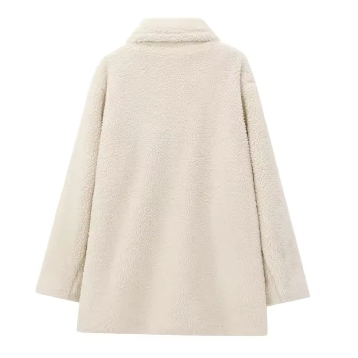 Cream white woolen sherpa trench coat jacket for women and teens, satin lined soft fuzzy cozy warm thick long oversized full length luxury faux fur coat with collared v-neck split neck, elegant feminine trendy Y2K chic fashionable outerwear for fall autumn winter 2025, Scandinavian Copenhagen streetwear and old money style apres ski ski trip snow day outfit, with global worldwide shipping to US UK Canada Australia Europe and Asia.