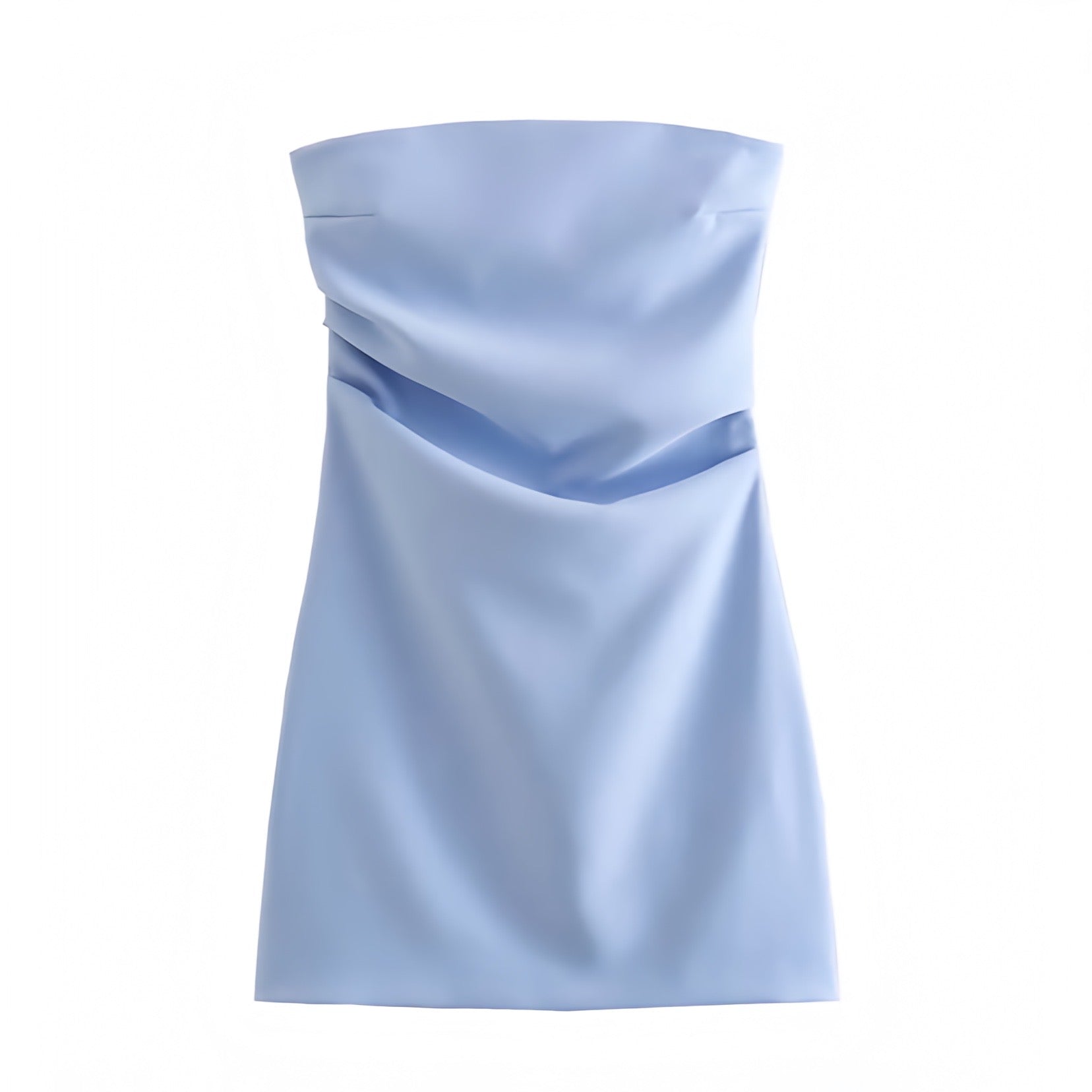 Women's Light Blue Bodycon Corset Ruched Strapless Mini Dress | 2024 Dazey Hill Women's Light Blue Bodycon Corset Ruched Strapless Mini Dress | 2024 Dazey Hill