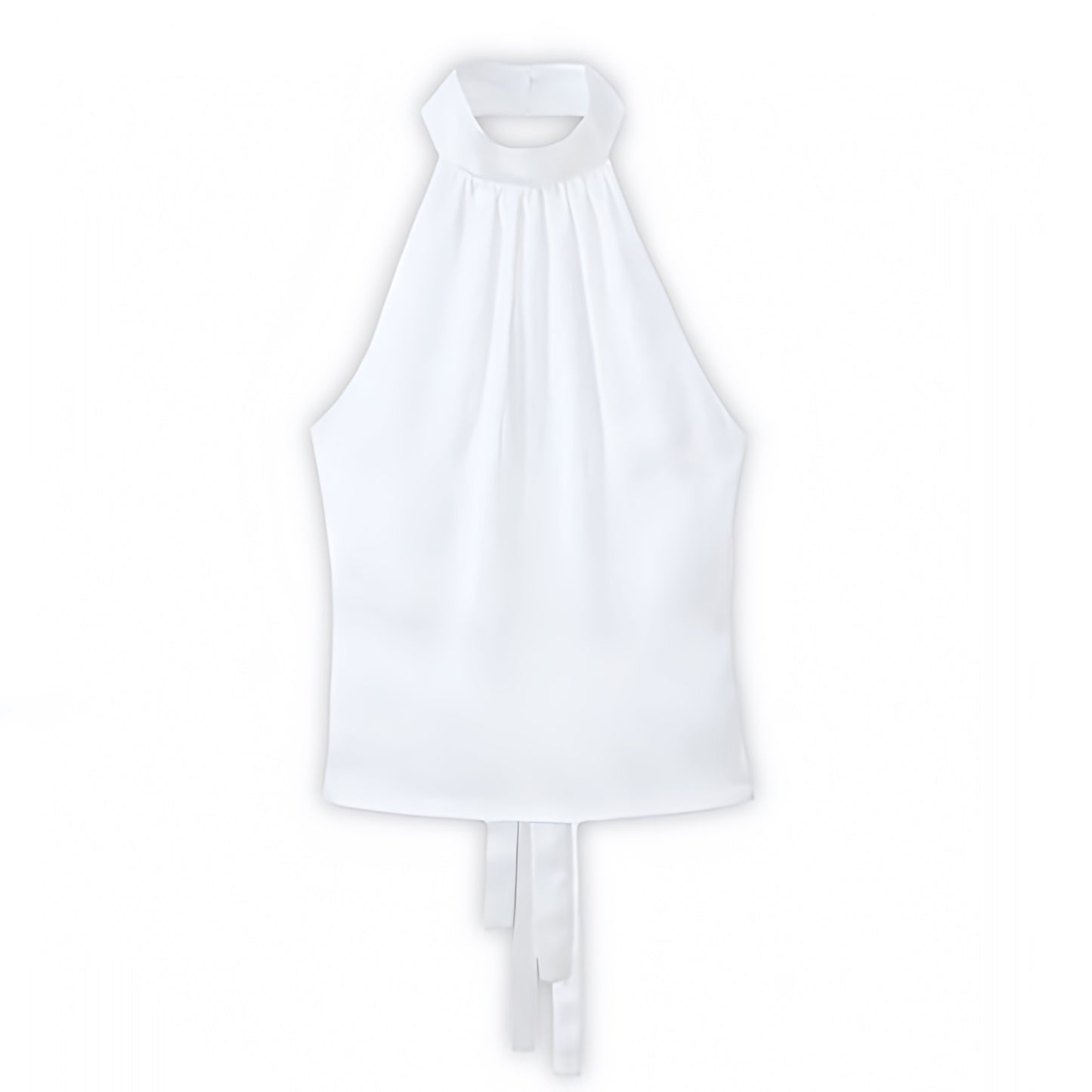 white-ivory-satin-silk-shimmer-ruched-slim-fit-bodycon-sleeveless-backless-open-back-bow-string-tie-halter-crop-camisole-tank-top-blouse-women-ladies-chic-trendy-spring-2024-summer-elegant-casual-semi-formal-classy-feminine-party-date-night-out-sexy-club-wear-y2k-90s-minimalist-office-siren-style-zara-revolve-aritzia-whitefox-princess-polly-babyboo-iamgia-edikted-fenity-areyouami