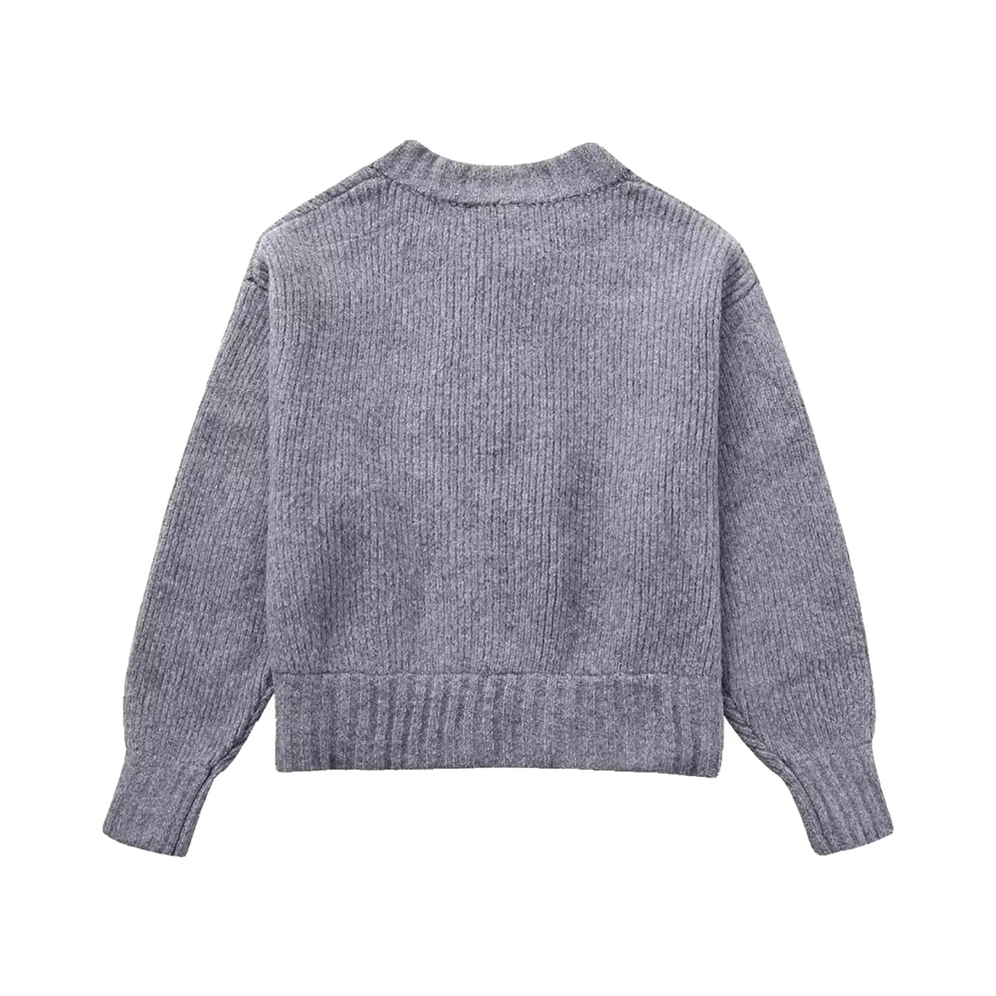 Dark grey knit ribbed zip-down long sleeve cardigan sweater for women and teens, chunky knit soft cozy warm thick oversized ribbed knitwear, elegant trendy casual chic jumper jacket for fall autumn winter 2025, Zara and Aritzia dupe cardigan, Scandinavian minimalist streetwear knit sweater shipping globally worldwide to US, UK, Canada, Europe, Australia, and Asia.