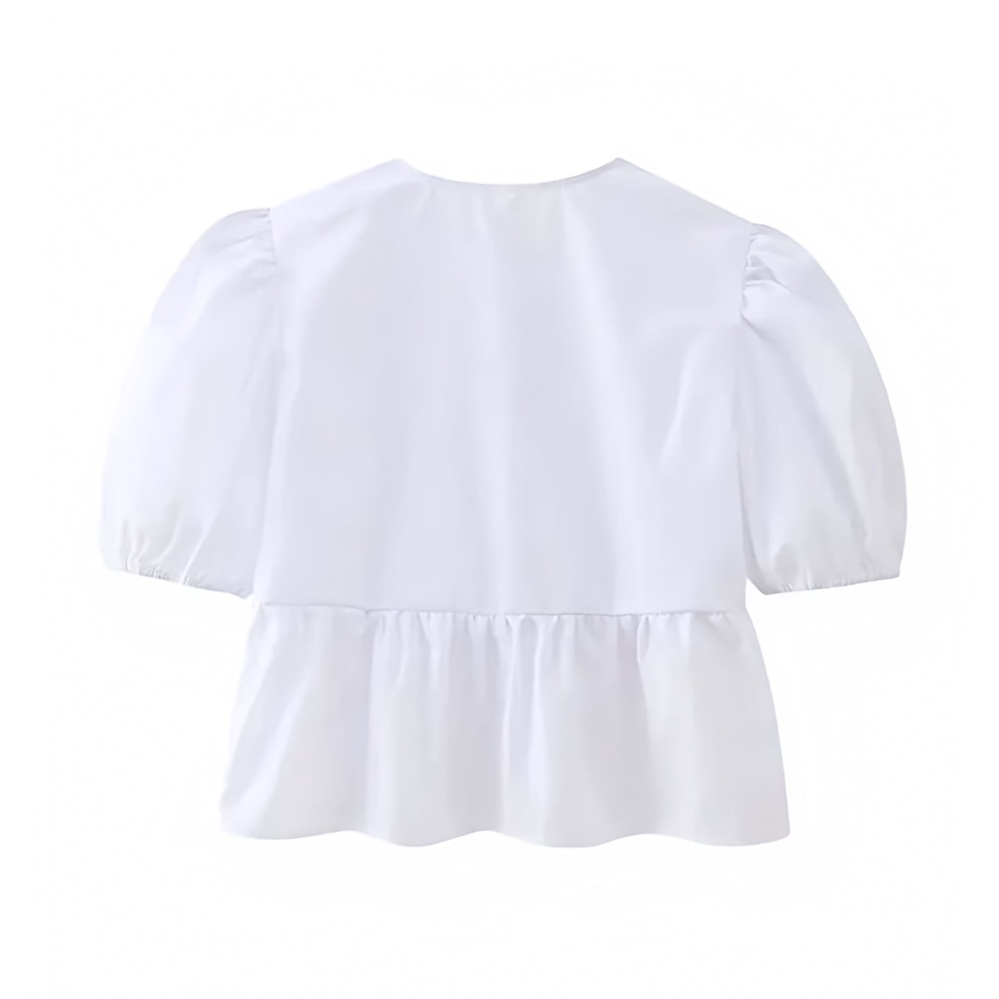 white-ivory-bow-lace-up-round-neck-cut-out-ruffled-short-puff-sleeve-loose-fit-oversized-linen-crop-camisole-top-blouse-t-shirt-baby-tee-women-ladies-chic-trendy-spring-2024-summer-elegant-casual-feminine-preppy-style-coquette-dollette-zara-revolve-aritzia-urban-outfitters-brandy-melville-pacsun-garage-altard-state