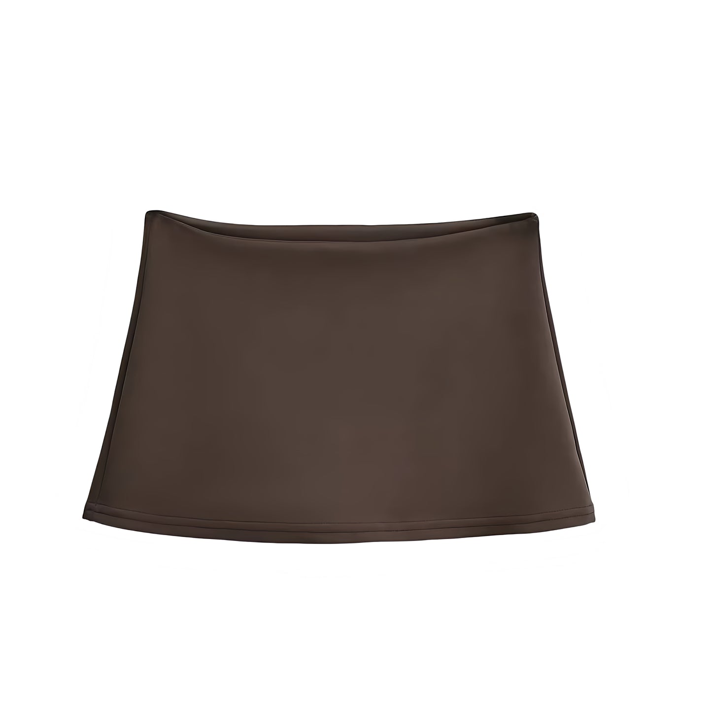 Espresso brown slim fit low rise mini micro skirt for women and teens. Dark brown bodycon silhouette a line sheath pencil short skirt. Chic trendy retro Y2K sexy feminine fashion. Perfect for summer fall casual everyday outfits, sorority rush, school, party, rave, concert, festival, night out, going out, club wear, it girl and that girl basics style. Ships globally worldwide to USA, UK, Canada, Australia, New Zealand, Germany, France, Ireland, Denmark, Sweden, Switzerland, Spain, Netherlands, Europe