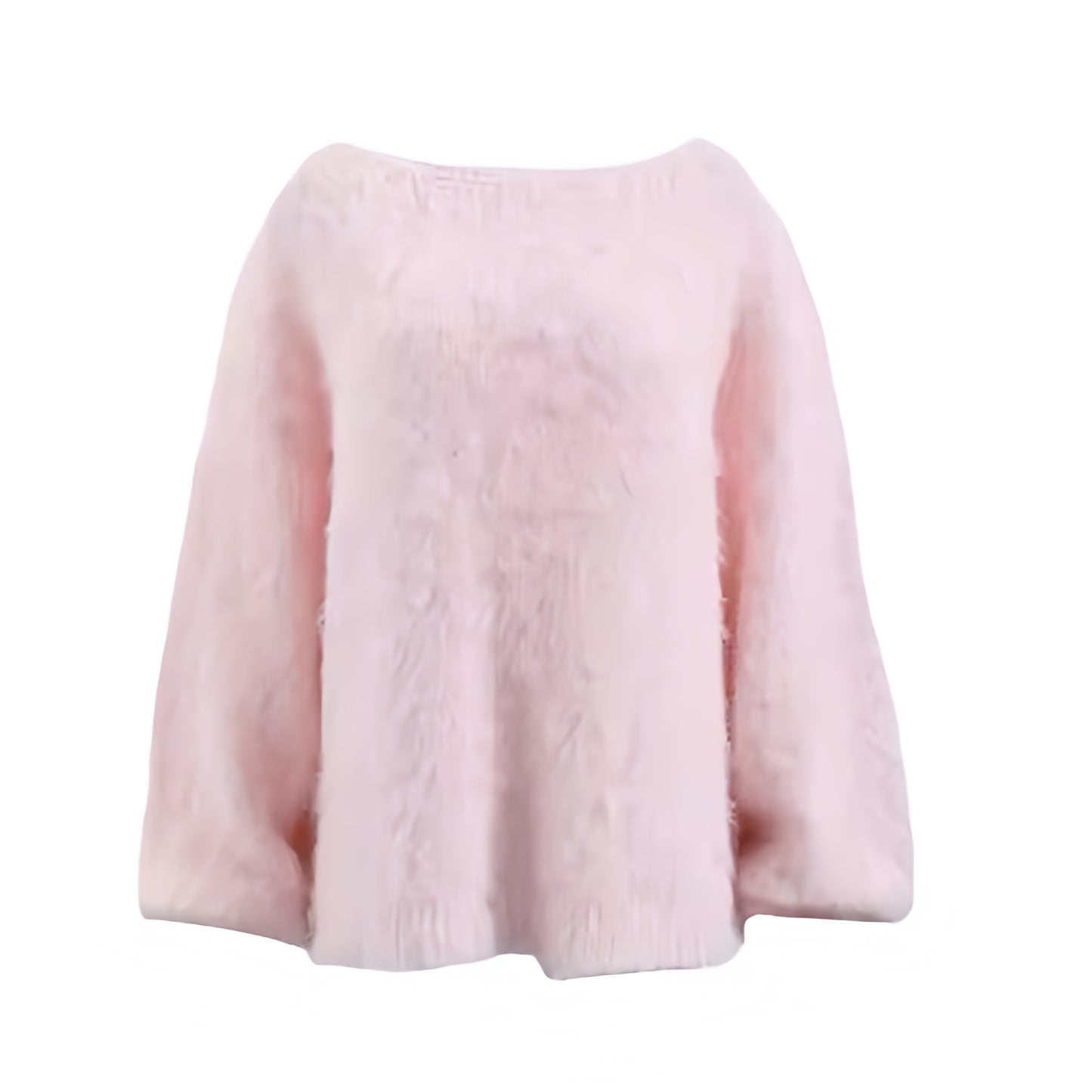 Light pink knit woolen oversized long sleeve pullover sweater for women and teens. Soft, cozy, thick, and fuzzy knitwear with a crewneck round neckline and baggy relaxed fit. Pastel pink chunky knit jumper perfect for fall, autumn, and winter 2025. Feminine, elegant, and trendy Scandinavian preppy fashion inspired by Copenhagen street style, Stockholm chic, après ski, and pink winter looks. Ships globally to the US, UK, Canada, Australia, New Zealand, Europe, Asia, France, Germany, Italy, Spain, Denmark.