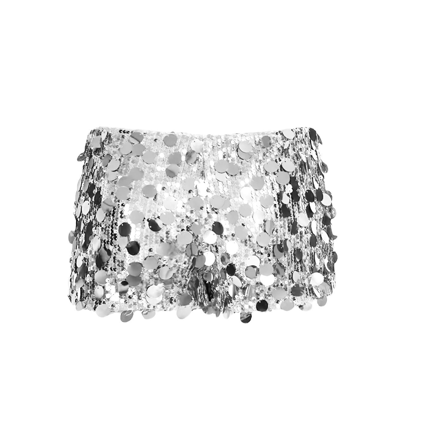 Silver sequin embellished metallic slim fit low rise mini booty shorts for women and teens chic boho Ibiza style Y2K sexy it girl that girl trendy rave concert club party festival night out summer vacation fashion 2025 with global international shipping USA Canada UK Europe Asia Australia