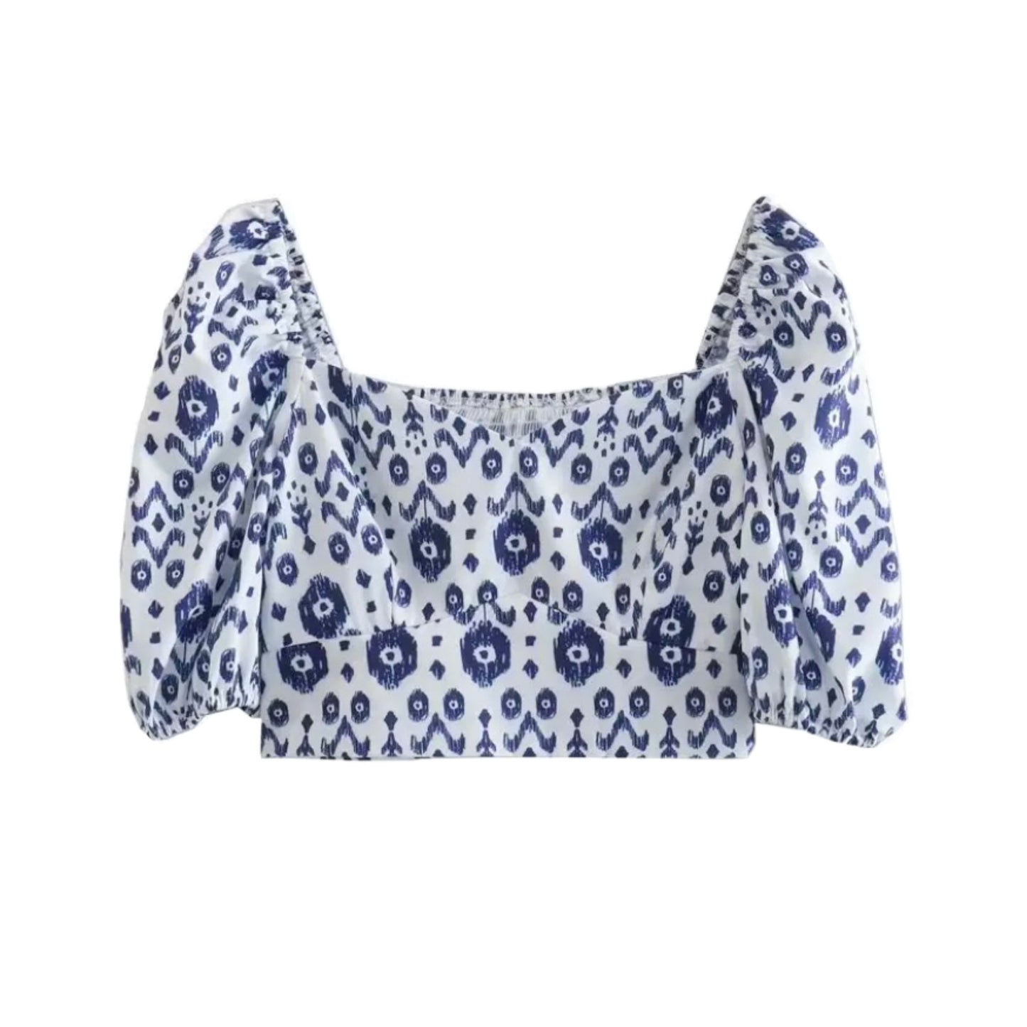 Poros Floral Puff Sleeve Top