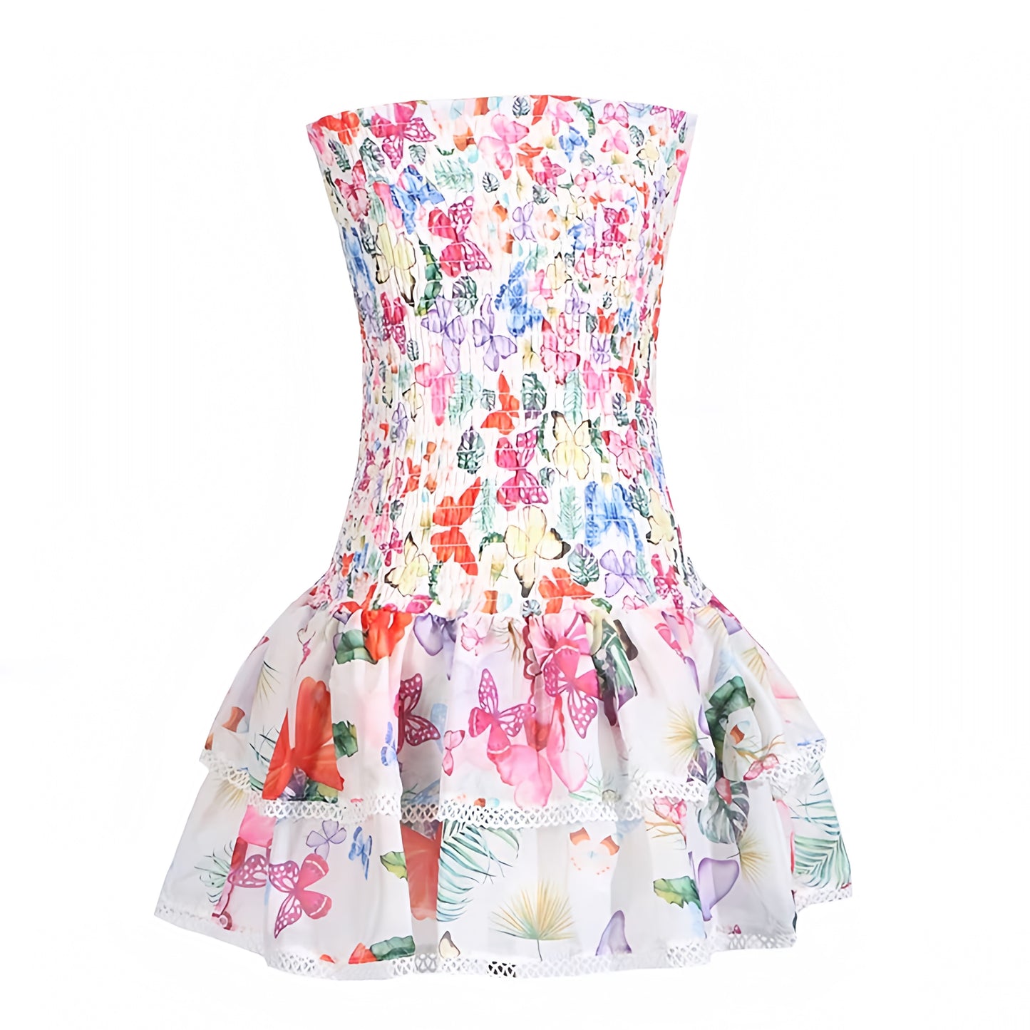 floral-print-white-rainbow-red-blue-pink-green-multi-color-butterfly-patterned-slim-bodycon-embroidered-layered-ruffle-trim-smocked-shirred-bodice-drop-waist-fit-and-flare-sweetheart-neckline-strapless-bandeau-sleeveless-spaghetti-strap-halter-tiered-flowy-boho-bohemian-short-mini-dress-couture-women-ladies-teens-tweens-chic-trendy-spring-2024-summer-elegant-semi-formal-casual-feminine-preppy-style-prom-homecoming-party-tropical-european-sundress-charo-ruiz-zimmerman-altard-state-loveshackfancy-dupe