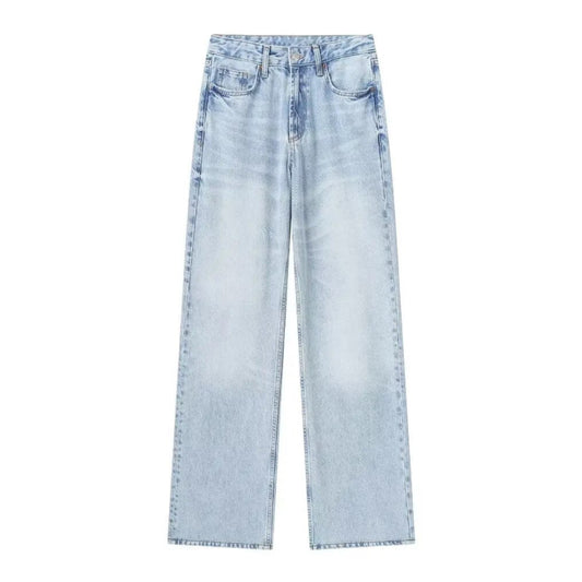 Light Blue Faded Low Rise Denim Jeans