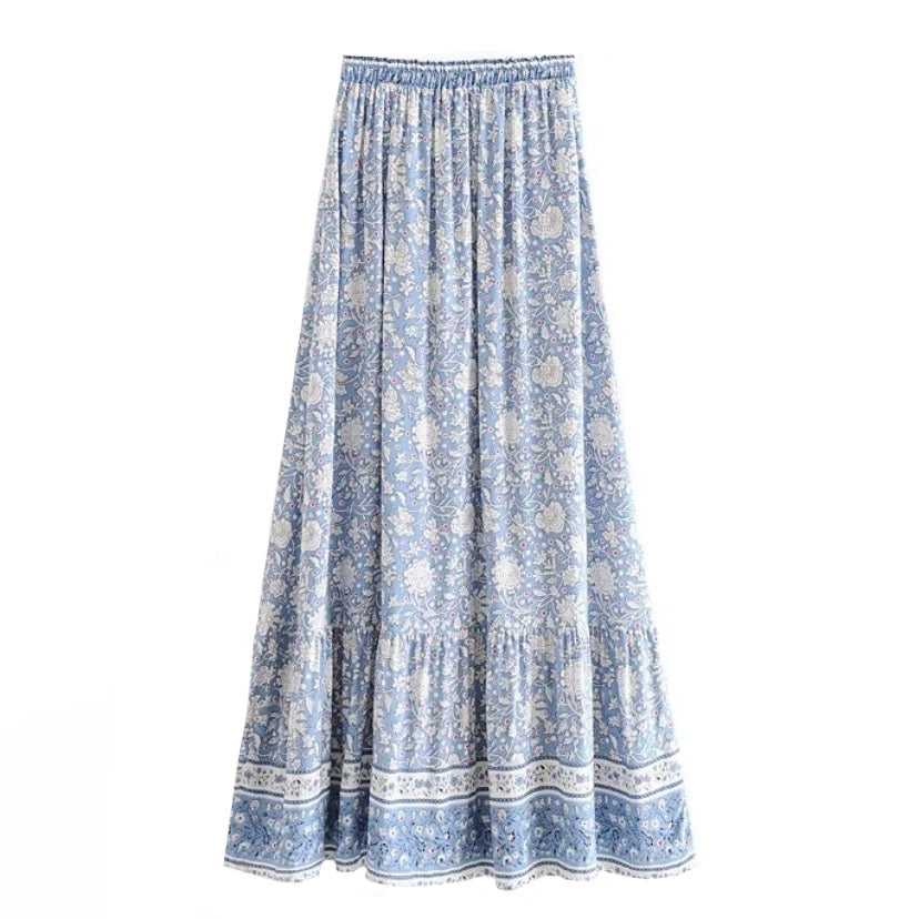 floral-print-light-blue-and-white-multi-color-flower-patterned-slim-fit-low-rise-waisted-draw-string-fitted-waist-tiered-linen-flowy-boho-midi-long-maxi-skirt-women-ladies-chic-trendy-spring-2024-summer-casual-feminine-semi-formal-preppy-style-coastal-granddaughter-tropical-vacation-beach-wear-altard-state-urban-outfitters-princess-polly-zara-revolve