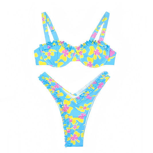 floral-print-light-blue-yellow-pink-multi-color-flower-patterned-ruffle-trim-spaghetti-strap-sweetheart-neckline-underwire-push-up-cheeky-thong-2-piece-bikini-set-swimsuit-top-and-bottoms-swimwear-bathing-suit-women-ladies-chic-trendy-spring-2024-summer-elegant-feminine-cute-girlie-preppy-style-tropical-hawaiian-vacation-beach-wear-blackbough-kulakinis-frankies-pacsun-garage-dupe