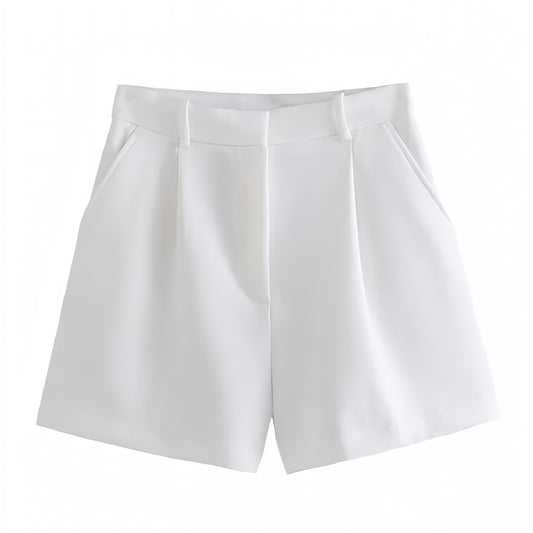 ivory-cream-off-white-pleated-cotton-mid-high-rise-waisted-belt-zip-down-fitted-waist-cuffed-cargo-short-shorts-with-pockets-women-ladies-chic-trendy-spring-2024-summer-elegant-casual-semi-formal-feminine-classy-european-vacation-preppy-stockholm-style-polo-beach-wear-zara-aritzia-revolve