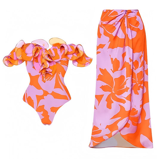 floral-print-pink-orange-multi-color-tropical-flower-patterned-slim-fit-bodycon-ruffle-trim-sweetheart-neckline-off-shoulder-bandeau-short-puff-sleeve-backless-open-back-wireless-push-up-cheeky-thong-boho-bohemian-modest-one-piece-swimsuit-swimwear-bathing-suit-with-midi-long-maxi-cover-skirt-set-women-ladies-teens-tweens-chic-trendy-spring-2024-summer-elegant-feminine-preppy-style-hawaiian-vacation-beach-wear-revolve-altard-state-frankies-bikinis-blackbough-kulakinis-fillyboo-dupe