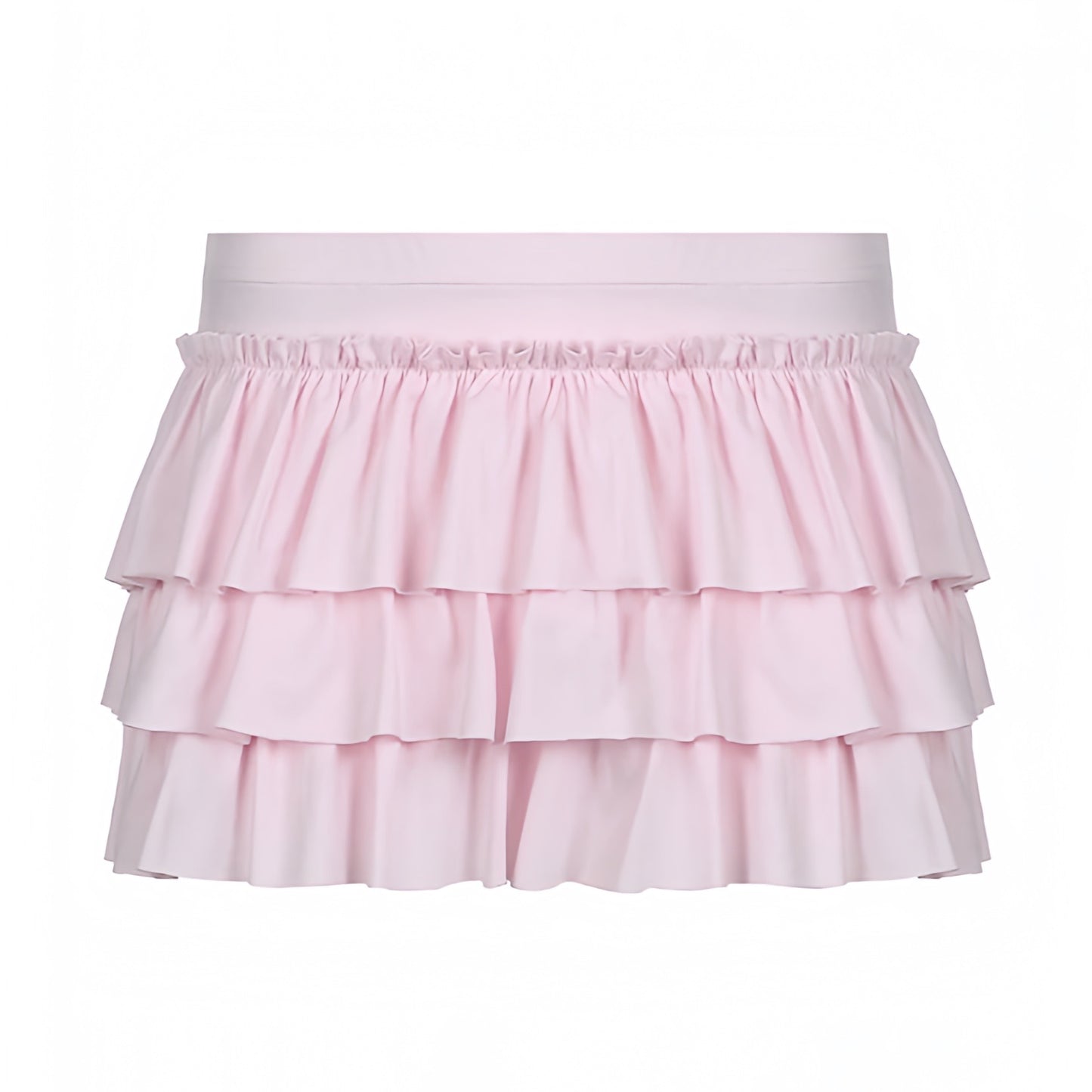 light-pink-bow-layered-ruffle-trim-spandex-low-rise-waisted-fitted-waist-flowy-tutu-tullie-micro-short-mini-skirt-skort-women-ladies-chic-trendy-spring-2024-summer-casual-athleisure-yoga-pilates-princess-coquette-dollette-ballet-core-preppy-feminine-y2k