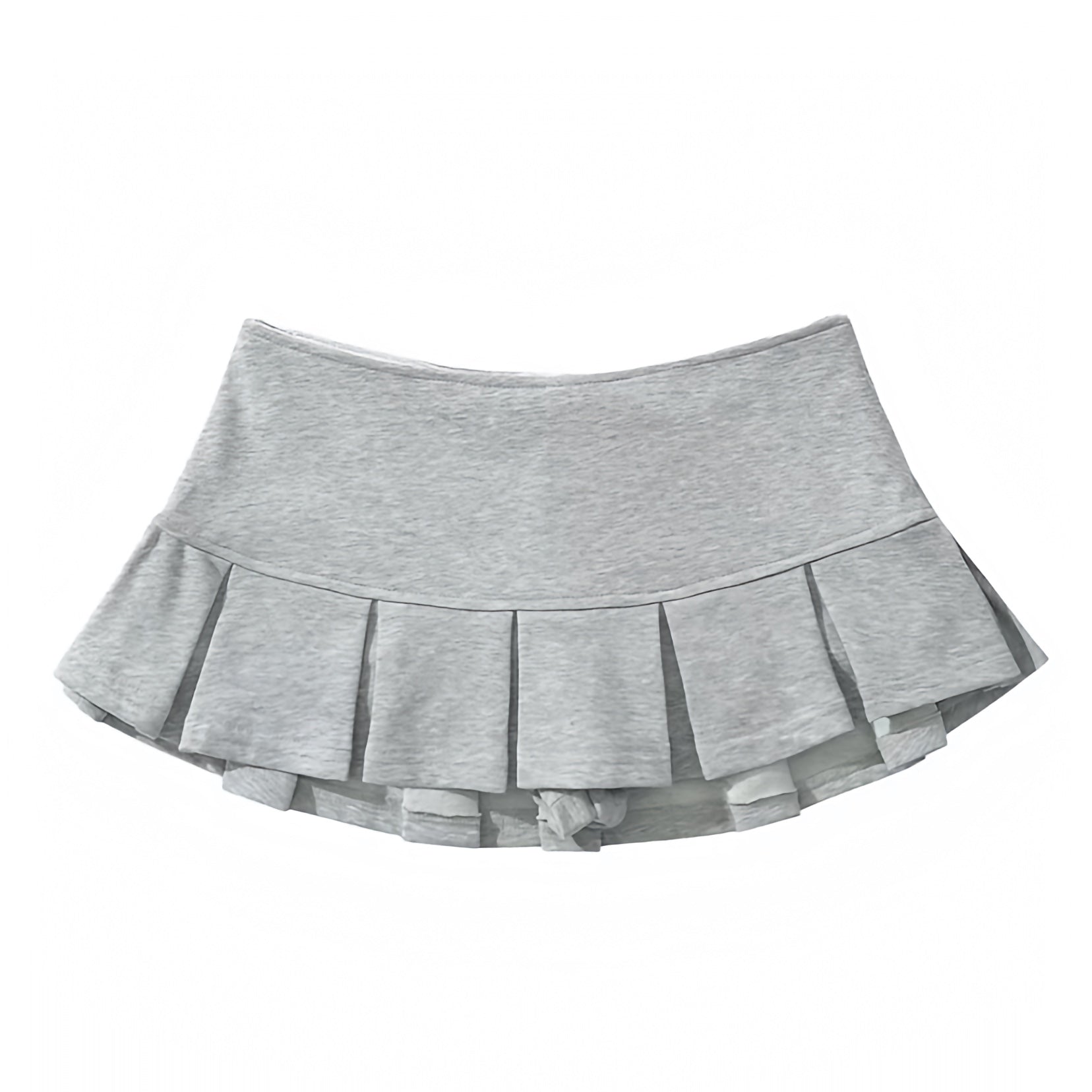 light-heather-grey-gray-slim-fit-pleated-low-rise-waisted-mini-micro-skirt-skort-with-shorts-women-ladies-chic-trendy-spring-2024-summer-casual-feminine-party-date-night-out-sexy-club-wear-y2k-90s-minimalist-office-siren-style-zara-revolve-aritzia-white-fox-princess-polly-babyboo-edikted-jaded-london-brandy-melville-iamgia-areyouami