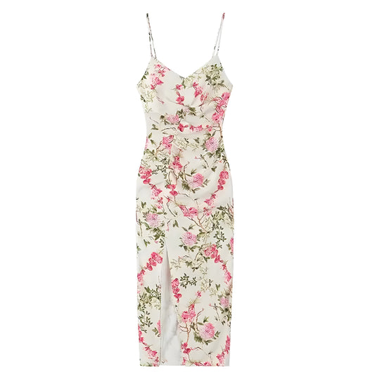 floral-print-hot-bright-light-pink-white-green-multi-color-flower-patterned-slim-fit-bodycon-ruched-slit-v-neck-spaghetti-strap-sleeveless-backless-open-back-linen-slip-midi-long-maxi-dress-spring-2024-summer-chic-trendy-women-ladies-elegant-semi-formal-casual-classy-feminine-preppy-style-party-prom-gala-graduation-wedding-guest-beach-vacation-sundress-zara-revolve-reformation-princess-polly-altard-state-windsor