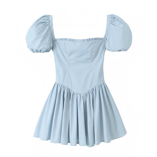 light-blue-corset-bodycon-bustier-ruffle-trim-short-puff-sleeve-square-neck-drop-waist-pleated-mini-dress-women-ladies-chic-trendy-spring-2024-summer-elegant-semi-formal-casual-classy-feminine-prom-party-preppy-style-beach-vacation-sundress-revolve-princess-polly-altard-state-house-of-cb