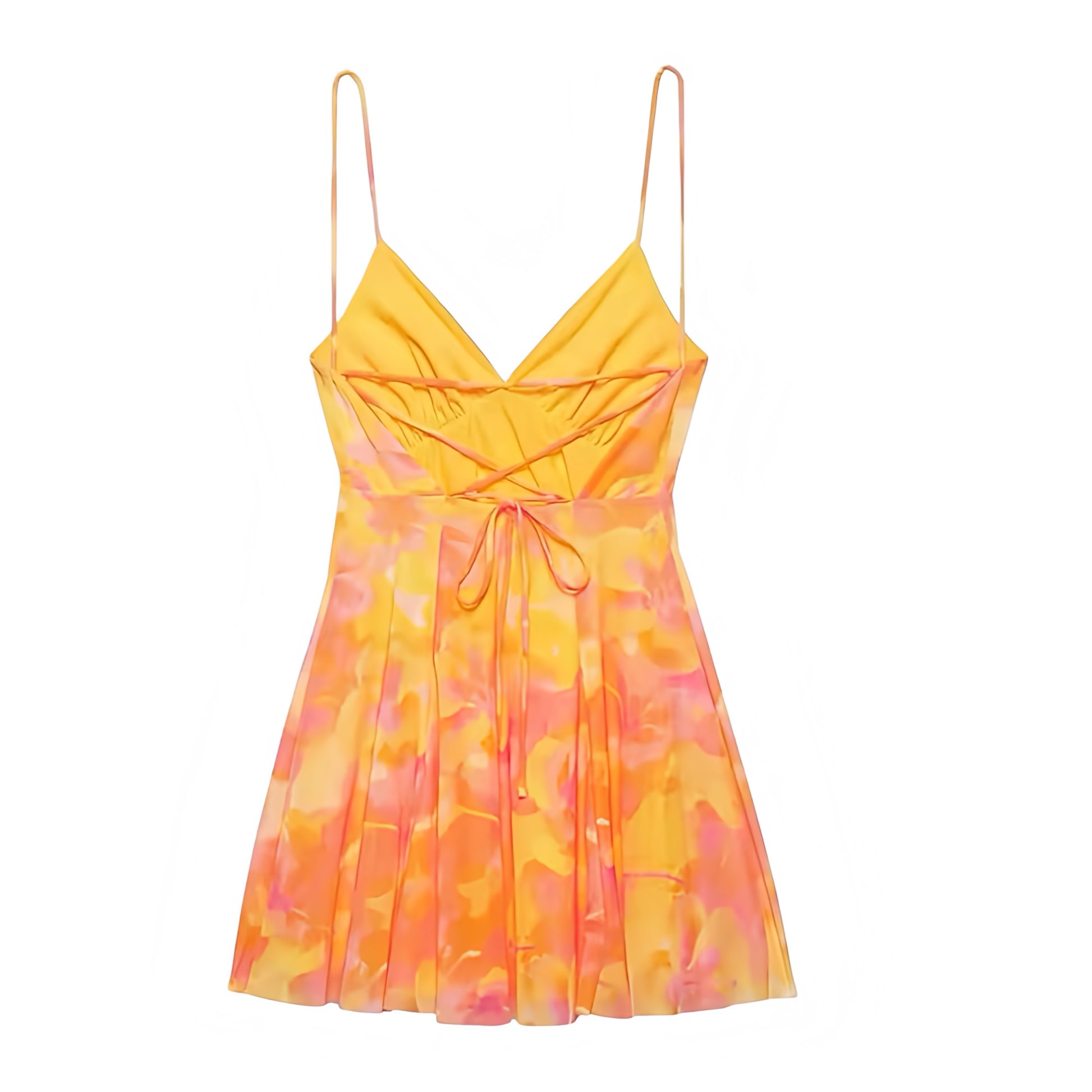 pink orange yellow floral dress Pink/Orange Floral Tiered Maxi Dress