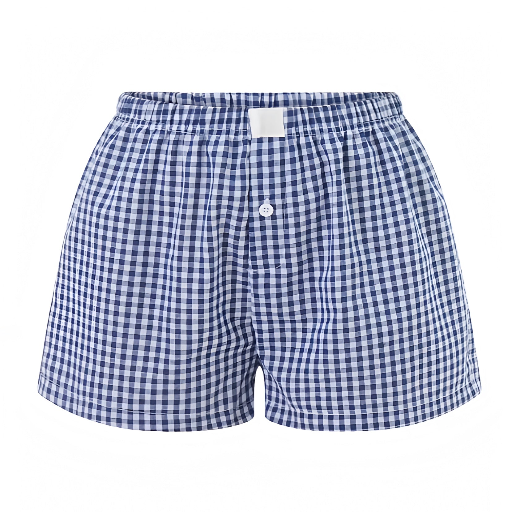 dark-navy-blue-and-white-gingham-checkered-plaid-striped-seersucker-patterned-linen-cotton-light-weight-mid-low-rise-waisted-button-down-fitted-waist-sweat-short-mini-shorts-comfy-cozy-lounge-attire-women-ladies-chic-trendy-spring-2024-summer-casual-feminine-beach-wear-preppy-style-coastal-granddaughter-brandy-melville
