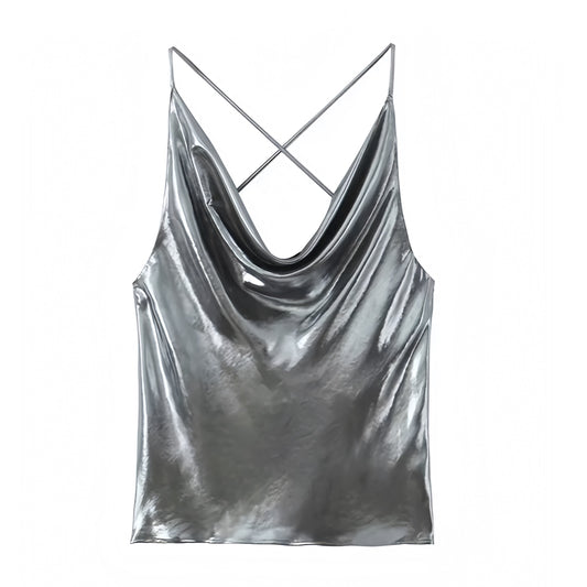 silver-metallic-shimmer-draped-ruched-scoop-neck-sleeveless-spaghetti-strap-backless-open-back-cut-out-camisole-crop-tank-top-blouse-women-ladies-chic-trendy-spring-2024-summer-elegant-casual-semi-formal-classy-feminine-party-date-night-out-sexy-club-wear-y2k-90s-minimalist-style-zara-revolve-aritzia-white-fox-princess-polly-babyboo-iamgia-edikted-fenity