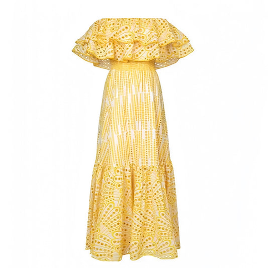yellow-and-white-eyelet-embroidered-floral-patterned-striped-layered-ruffle-bodycon-drop-waist-smocked-off-shoulder-short-sleeve-bandeau-strapless-flowy-midi-long-maxi-dress-ball-gown-women-ladies-chic-trendy-spring-2024-summer-elegant-semi-formal-feminine-casual-preppy-style-prom-couture-european-beach-tropical-vacation-sundress-charo-ruiz-ibiza-revolve-zimmerman-dupe