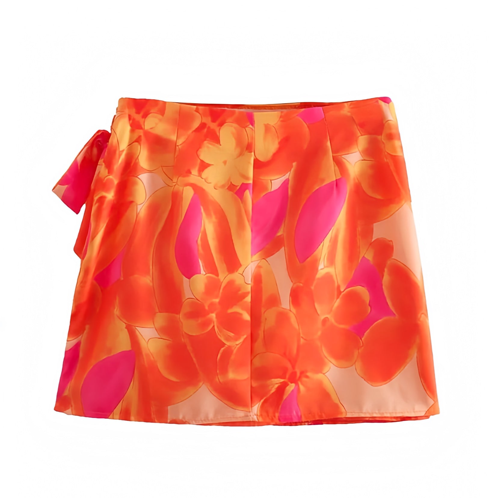 orange-yellow-pink-multi-color-floral-flower-tie-dye-patterned-slim-fit-mid-low-rise-waisted-fitted-waist-ruffled-linen-boho-flowy-knot-tie-mini-skirt-women-ladies-teens-tweens-chic-trendy-spring-2024-summer-elegant-casual-feminine-preppy-style-cocktail-party-club-sexy-night-out-tropical-exotic-hawaiian-vacation-beach-wear-zara-aritzia-revolve-urban-outfitters-whitefox-princess-polly-edikted-dupe