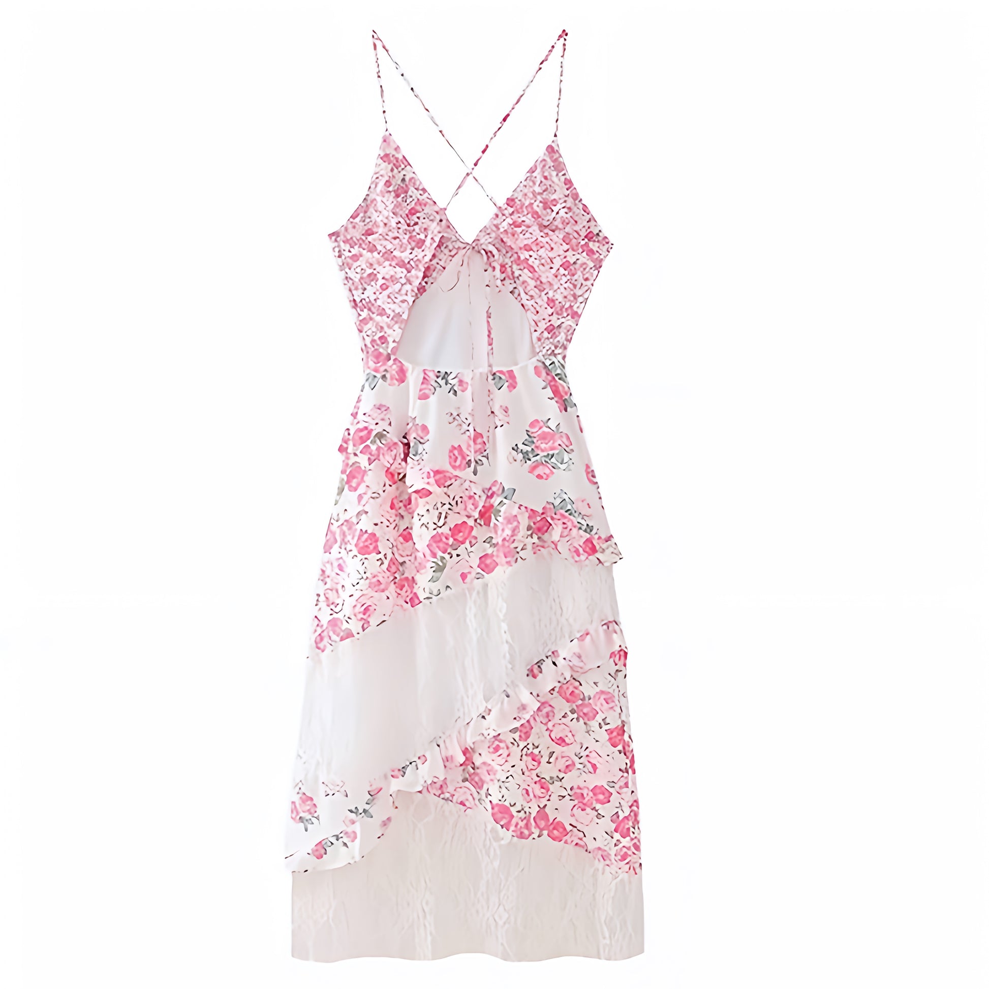 Light Pink Floral Bodycon Lace Ruffle Trim Spaghetti Strap Maxi Dress Dazey Hill Light Pink Floral Bodycon Lace Ruffle Trim Spaghetti Strap Maxi Dress Dazey Hill