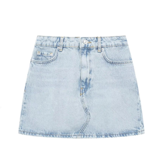 light-bleach-wash-blue-faded-denim-jean-mid-high-rise-waisted-slim-fit-pencil-short-mini-skirt-skort-with-pockets-women-ladies-chic-trendy-spring-2024-summer-vintage-casual-feminine-party-date-night-out-sexy-club-wear-western-cow-girl-country-style-y2k-90s-minimalist-zara-revolve-aritzia-reformation-white-fox-princess-polly-babyboo-edikted-jaded-london-iamgia-pacsun-levi