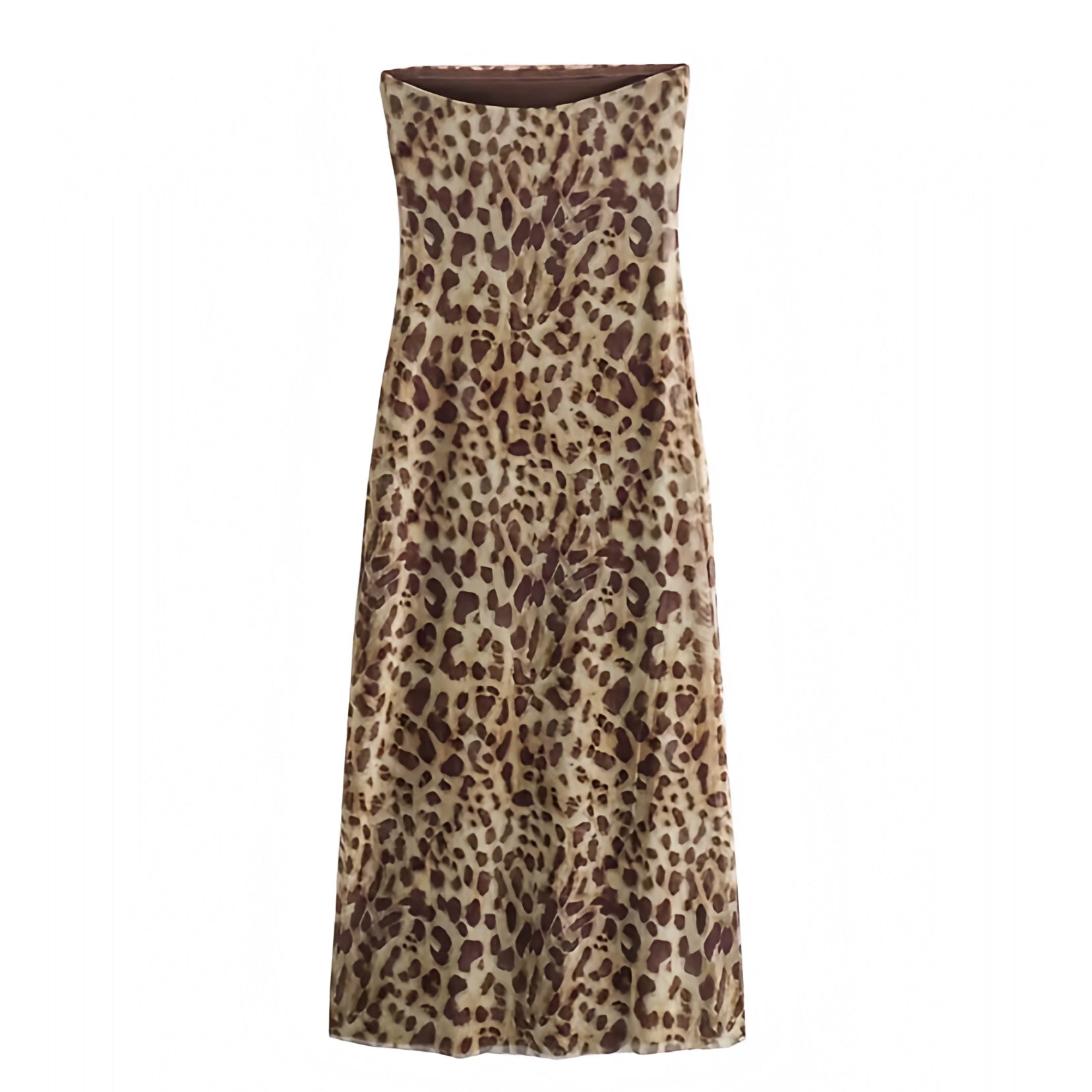 leopard-cheetah-animal-print-patterned-brown-black-multi-color-slim-fit-bodycon-silhouette-strapless-sleeveless-bandeau-tube-midi-long-maxi-slip-dress-with-slit-evening-gown-women-ladies-teens-tweens-chic-trendy-spring-2024-summer-elegant-casual-semi-formal-classy-feminine-preppy-y2k-cocktail-party-club-wear-night-out-tropical-exotic-european-vacation-sundress-stockholm-style-90s-minimalist-office-dresses-zara-revolve-aritzia-reformation-free-people-princess-polly-dupe