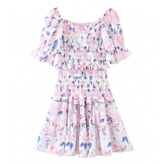floral-print-light-pink-white-purple-multi-color-flower-patterned-slim-fit-bodycon-fitted-bodice-drop-waist-smocked-layered-ruffle-trim-shirred-sweetheart-neckline-short-puff-sleeve-tiered-linen-flowy-boho-mini-dress-women-ladies-chic-trendy-spring-2024-summer-elgant-semi-formal-casual-feminine-prom-party-wedding-guest-homecoming-dance-debutante-preppy-style-beach-wear-sundress-altard-state-revolve-loveshackfancy-dupe